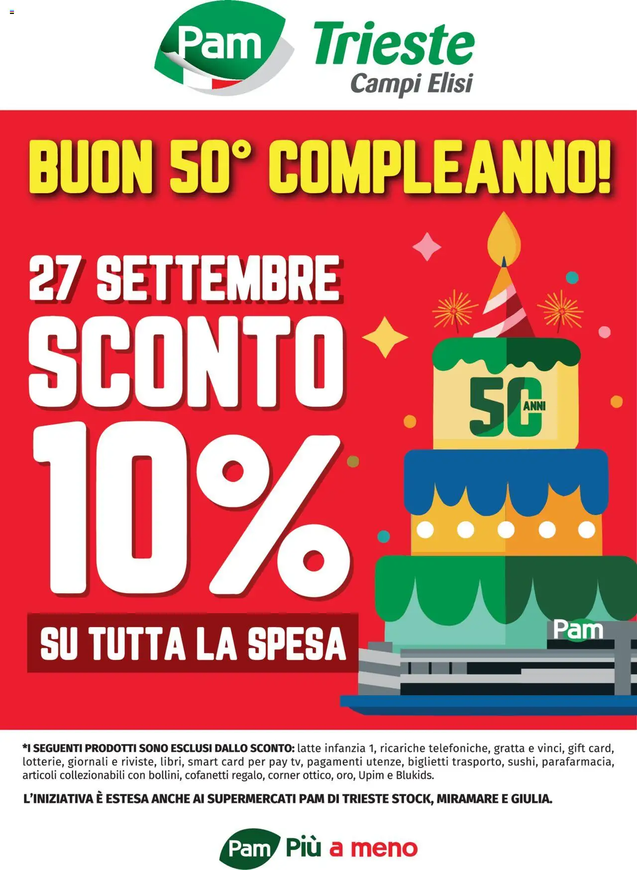 Volantino PAM del 15.09.2025 | Pagina: 1 | Prodotti: Latte