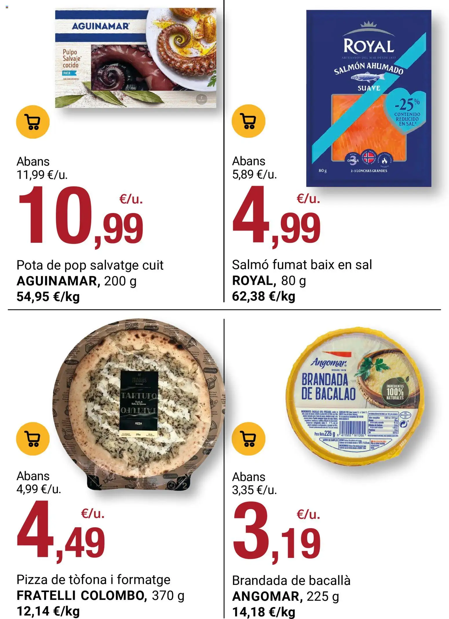 Bonpreu folleto │ válido desde el 08.04.2026 | Página: 83 | Productos: Κρεμάστρα, Pizza, Peso, Salmón ahumado