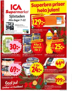 ICA Supermarket - Stockholm - Förhandsvisning av reklamblad från butik ICA Supermarket aktuell från 22.12.2025