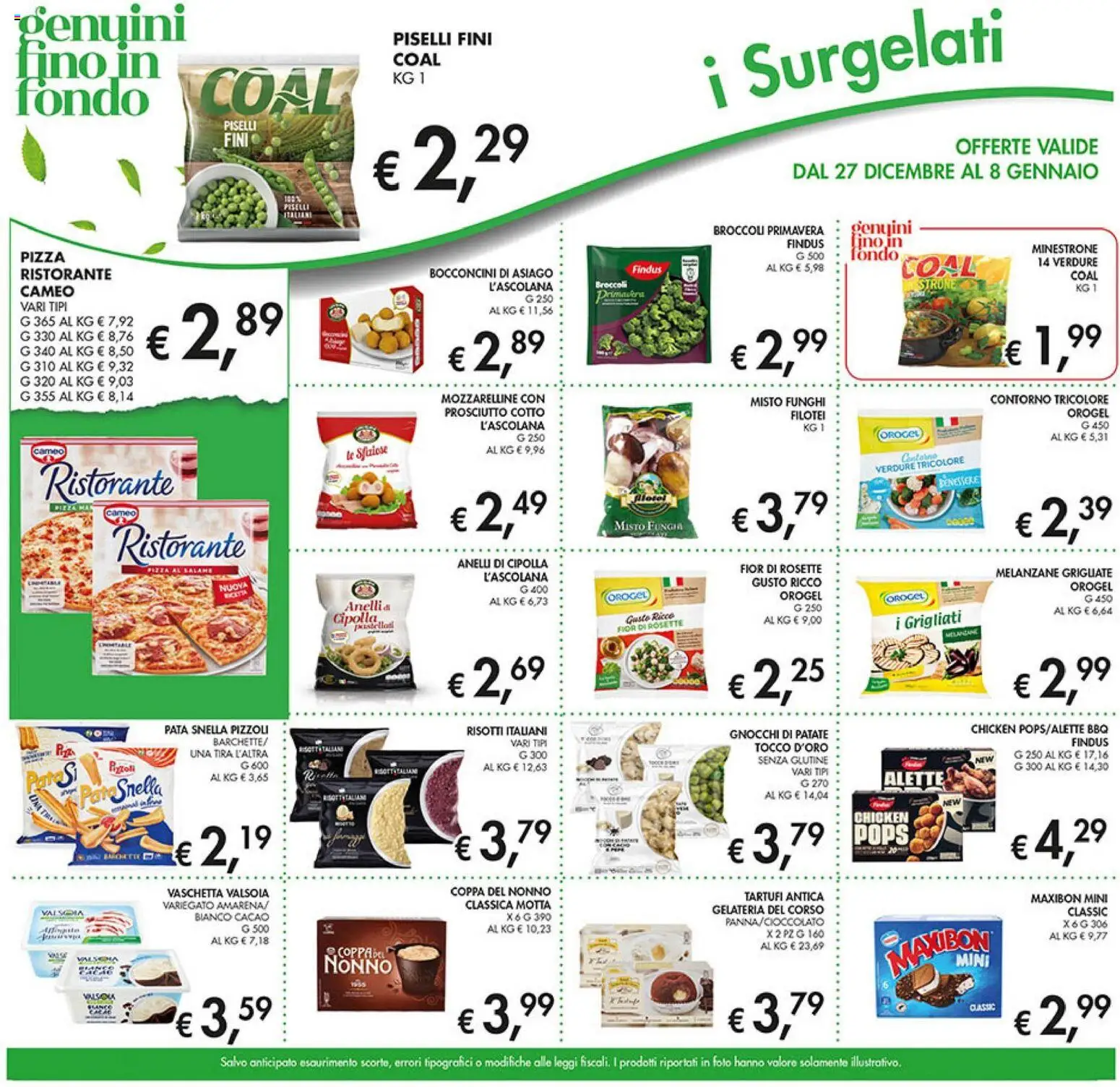 Volantino Coal del 27.12.2025 | Pagina: 9 | Prodotti: Minestrone, Patate, Melanzane, Cacao