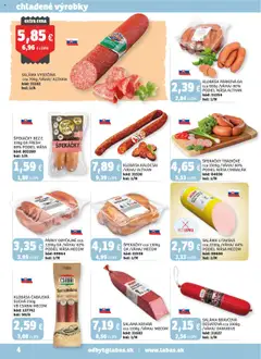 Labaš magazín │ platný od 08.08.2025 | Strana: 4 | Produkty: Saláma, Klobása, Párky