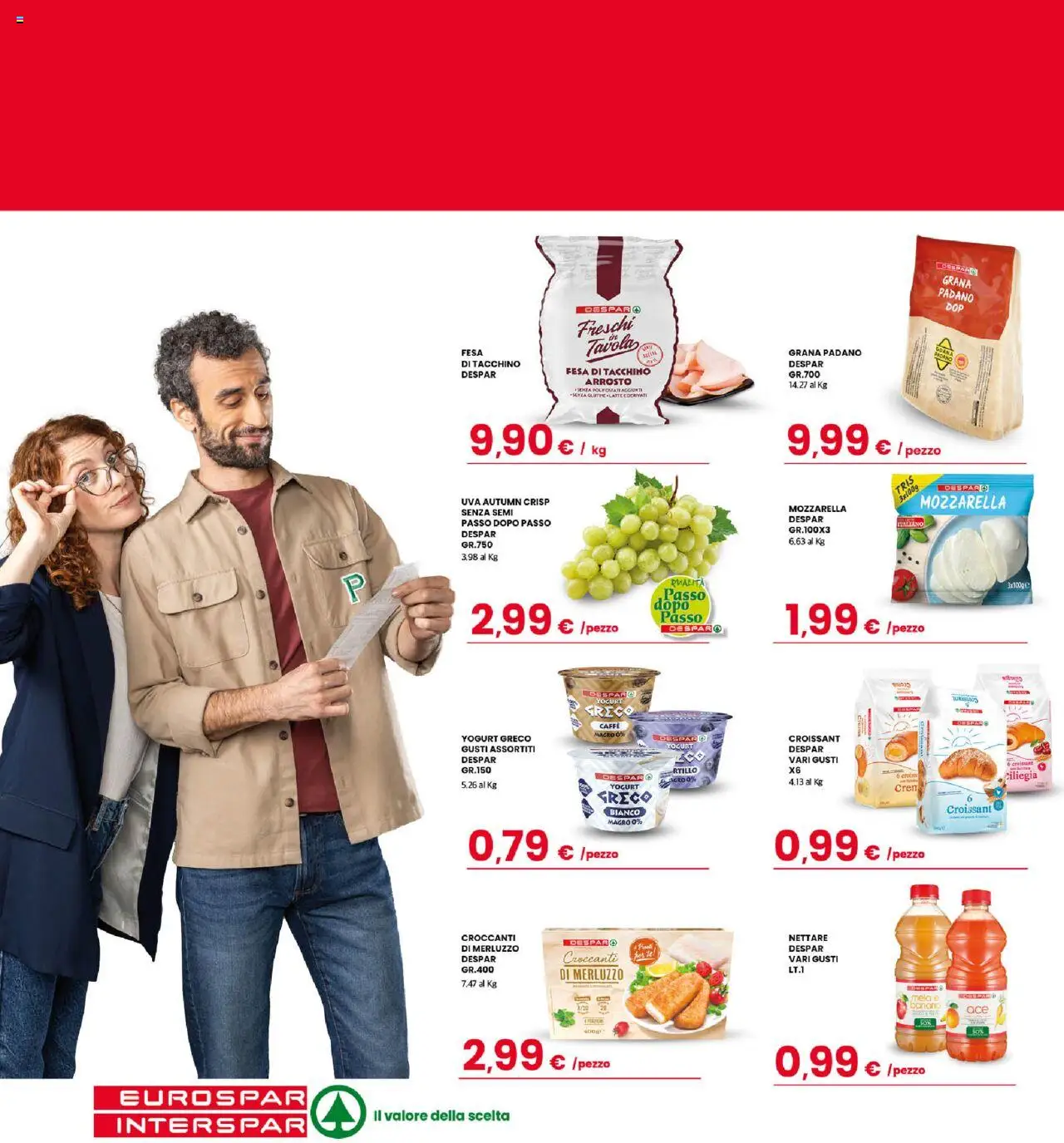 Volantino Interspar del 20.10.2025 | Pagina: 17 | Prodotti: Arrosto, Yogurt greco, Merluzzo, Croissant