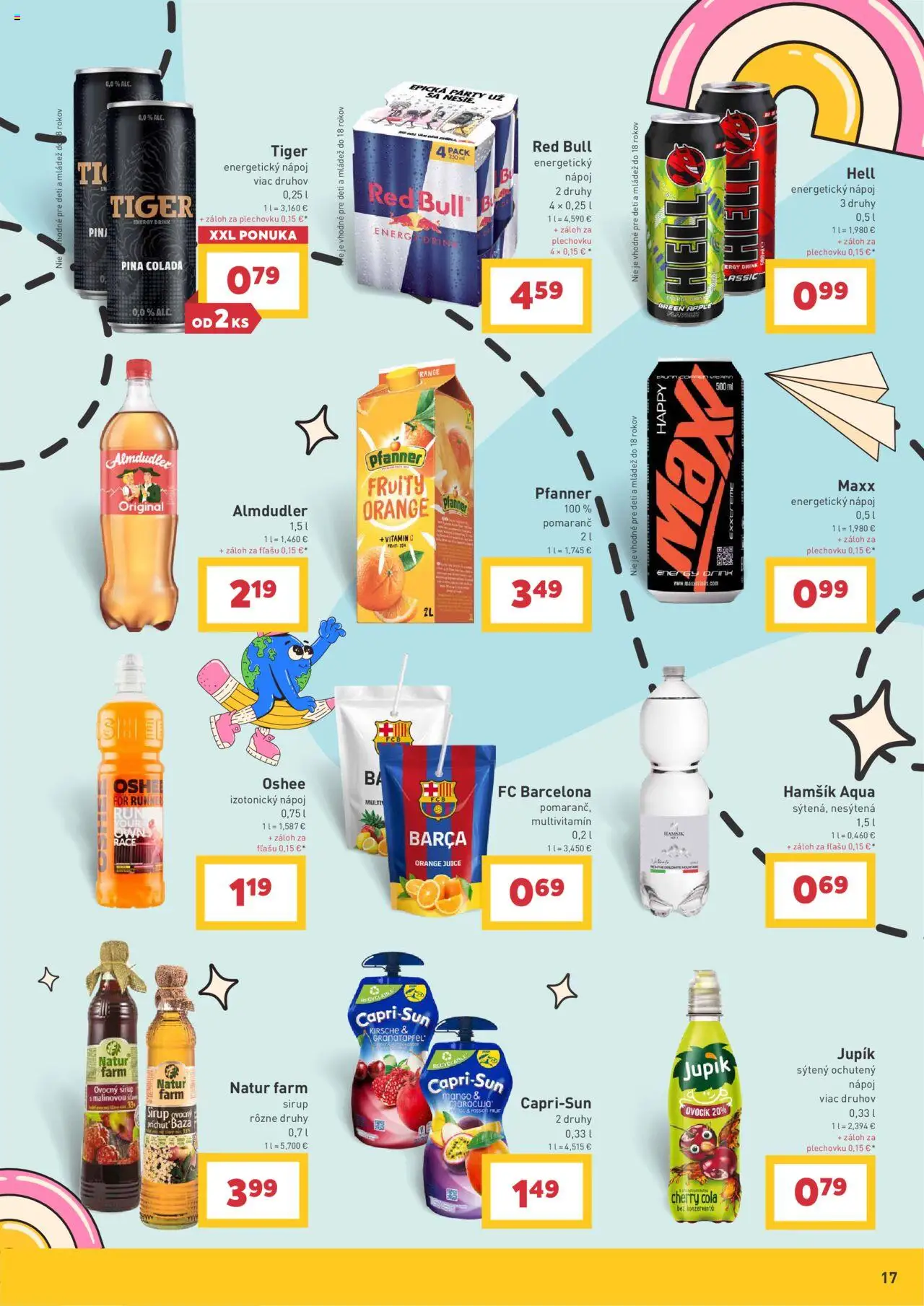 Billa zvoní na školské nákupy │ platný od 30.07.2025 | Strana: 17 | Produkty: Apple, Red Bull, Cola, Energetický nápoj