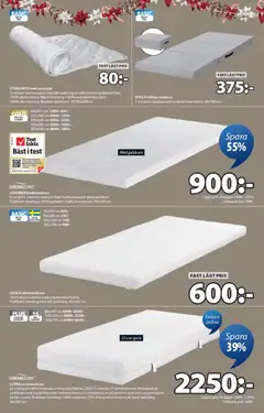 JYSK - Aktuella reklamblad - Förhandsvisning av reklamblad från butik JYSK aktuell från 15.12.2025 | Sida: 8 | Produkter: Madrasskydd, Resårmadrass, Skummadrass, Hylla
