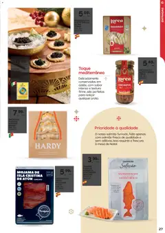 Pré-visualização SALMÃO FUMADO PRODUZIDO COM SALMÃO FRESCO, Salmão fumado produzido com salmão fresco válido de 18.11.2025 | Página: 27 | Produtos: Anchovas, Azeite, Bacalhau, Mesa