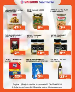 Ofertele Unicarm valabile de la 02.04.2026