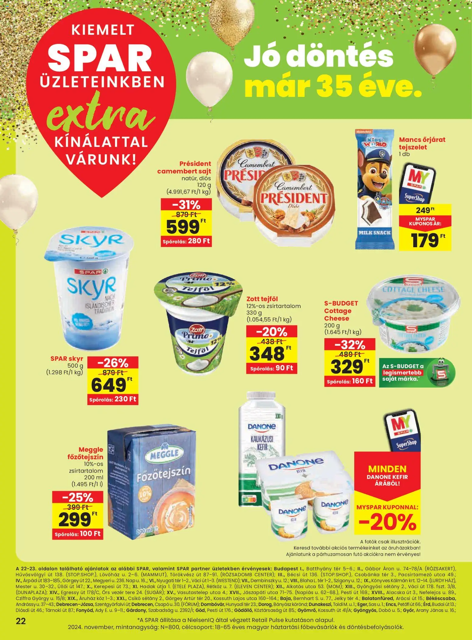 Spar akciós ujság - amely érvényes a következő dátumtól: 02.01.2026 | Oldal: 3 | Termékek: Kefir, Sajt, Tejföl, Camembert