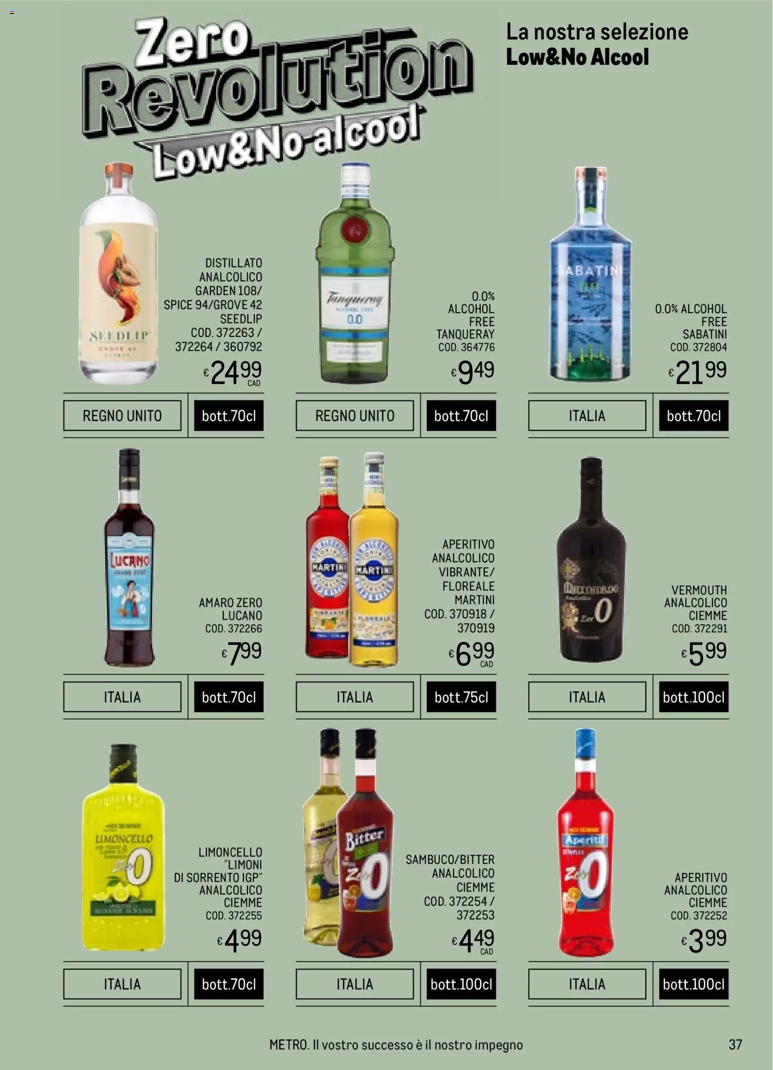 Volantino Metro del 06.11.2025 | Pagina: 37 | Prodotti: Limoncello, Amaro, Aperitivo