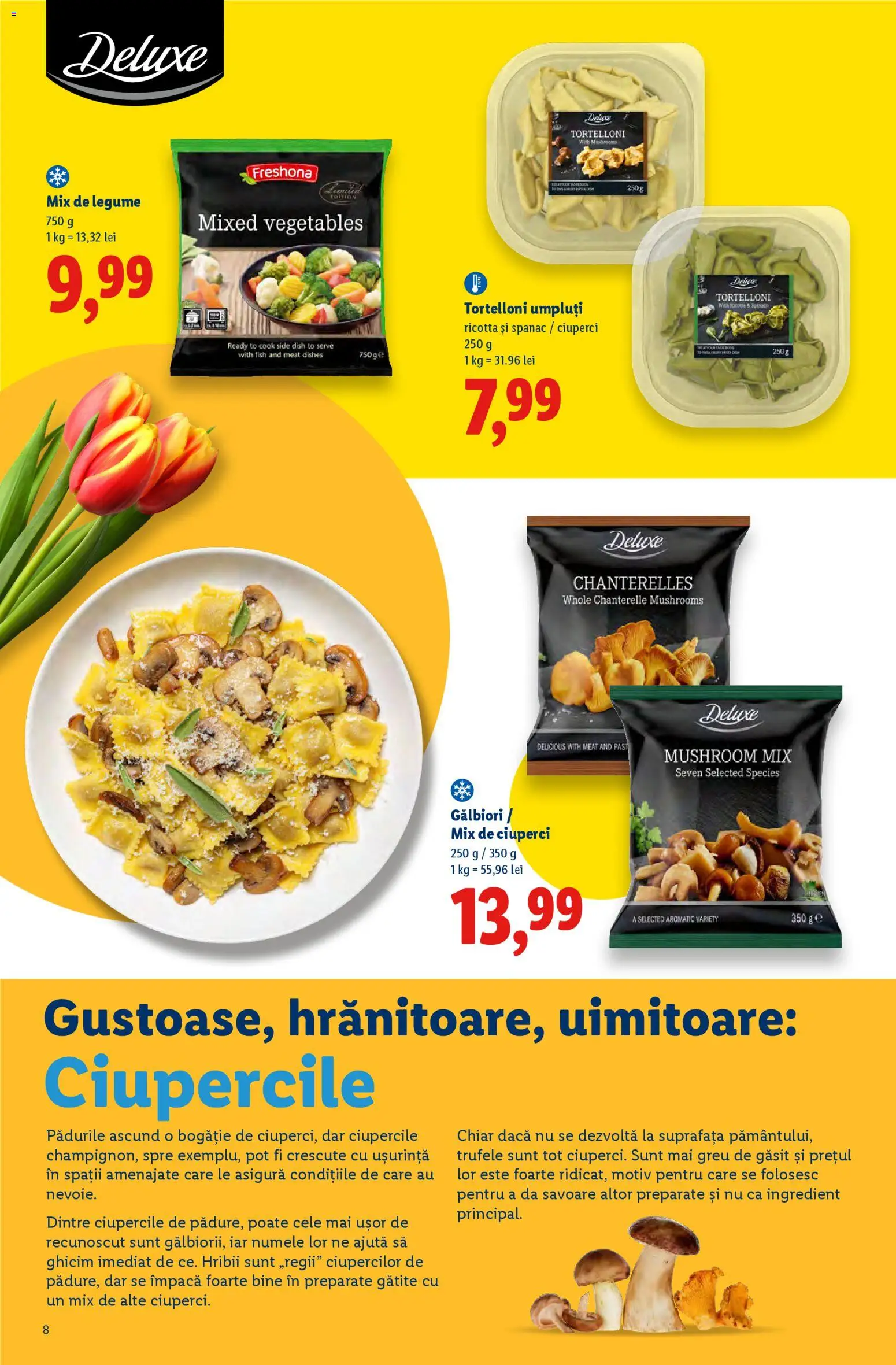 Noul catalog Lidl – valabil de la 02.03.2026 | Pagină: 8 | Produse: Ciuperci, Legume