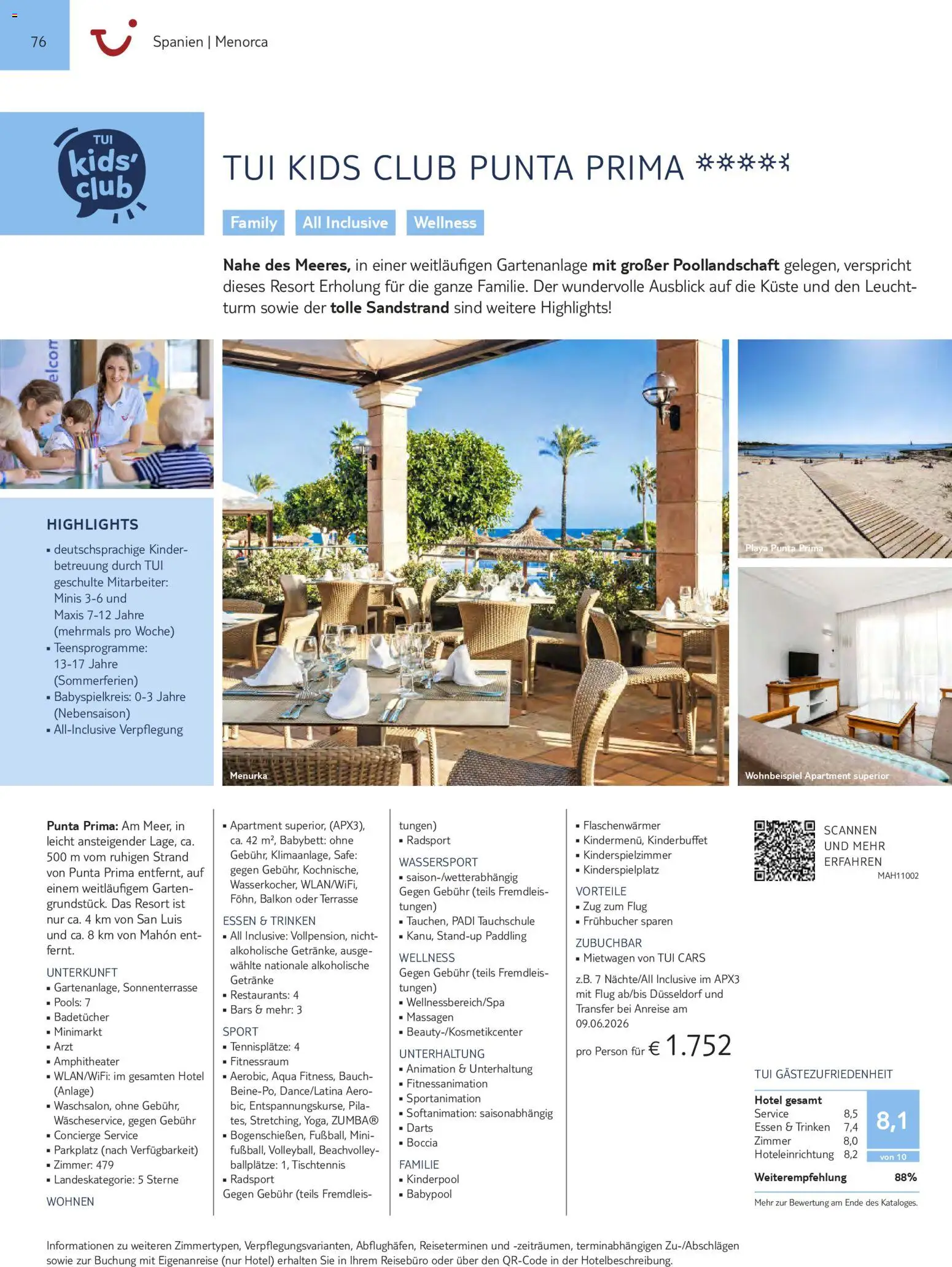 Aida  Südeuropa & Nordafrika 2026/27 – gültig ab 01.01.2026 | Seite: 76 | Produkte: Babybett