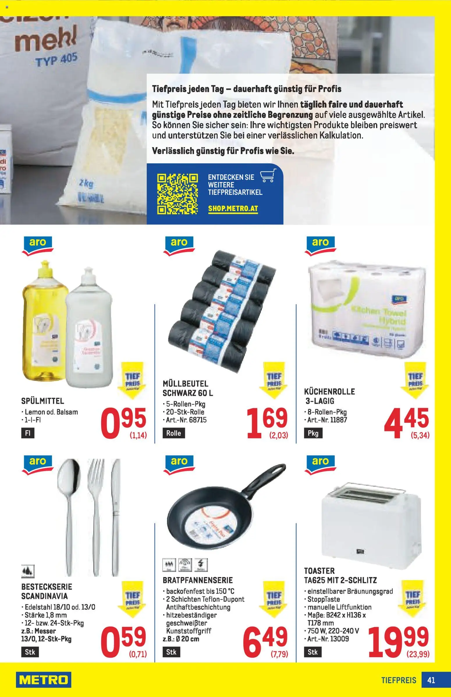Metro angebote Profi gültig ab 11.12.2025 | Seite: 41 | Produkte: Toaster