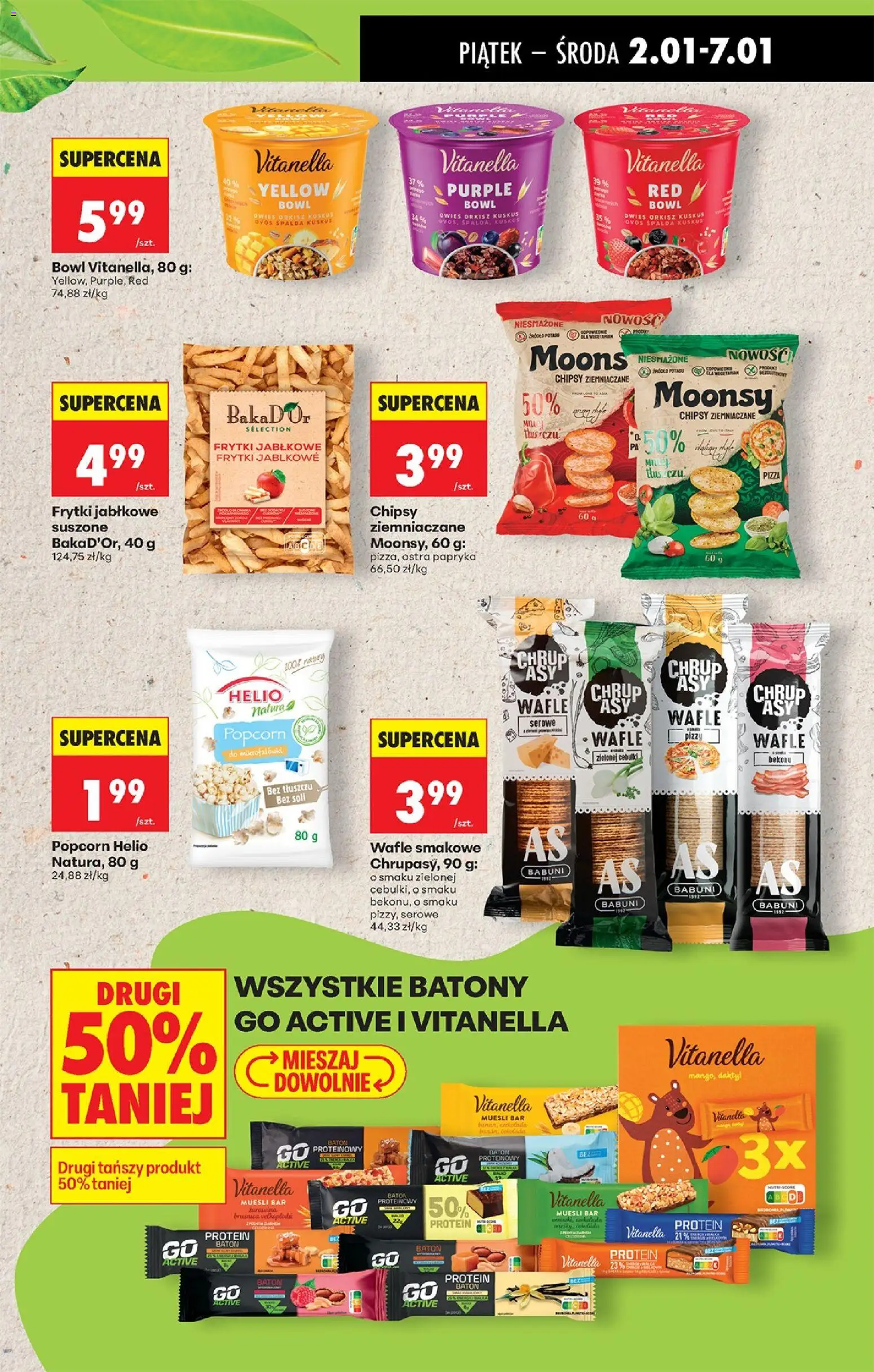 Biedronka gazetka - Oferta w tym tygodniu od 31.12.2025 | Strona: 51 | Produkty: Daktyl, Chipsy, Popcorn, Frytki