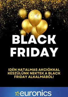 Euronics Black Friday értesítés - amely érvényes a következő dátumtól: 21.10.2025