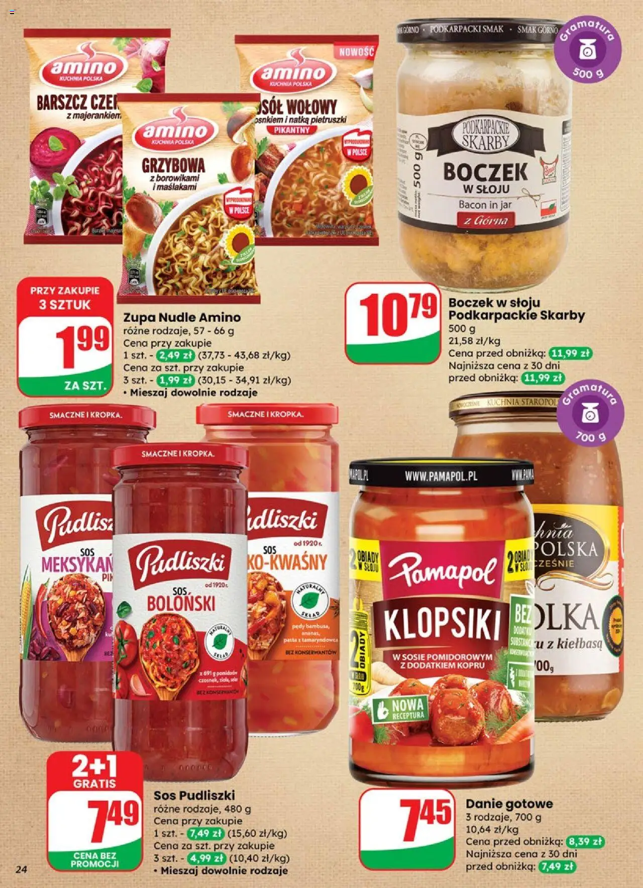 Dino Gazetka od 08.10.2025 | Strona: 24 | Produkty: Barszcz, Boczek, Zupa, Sól