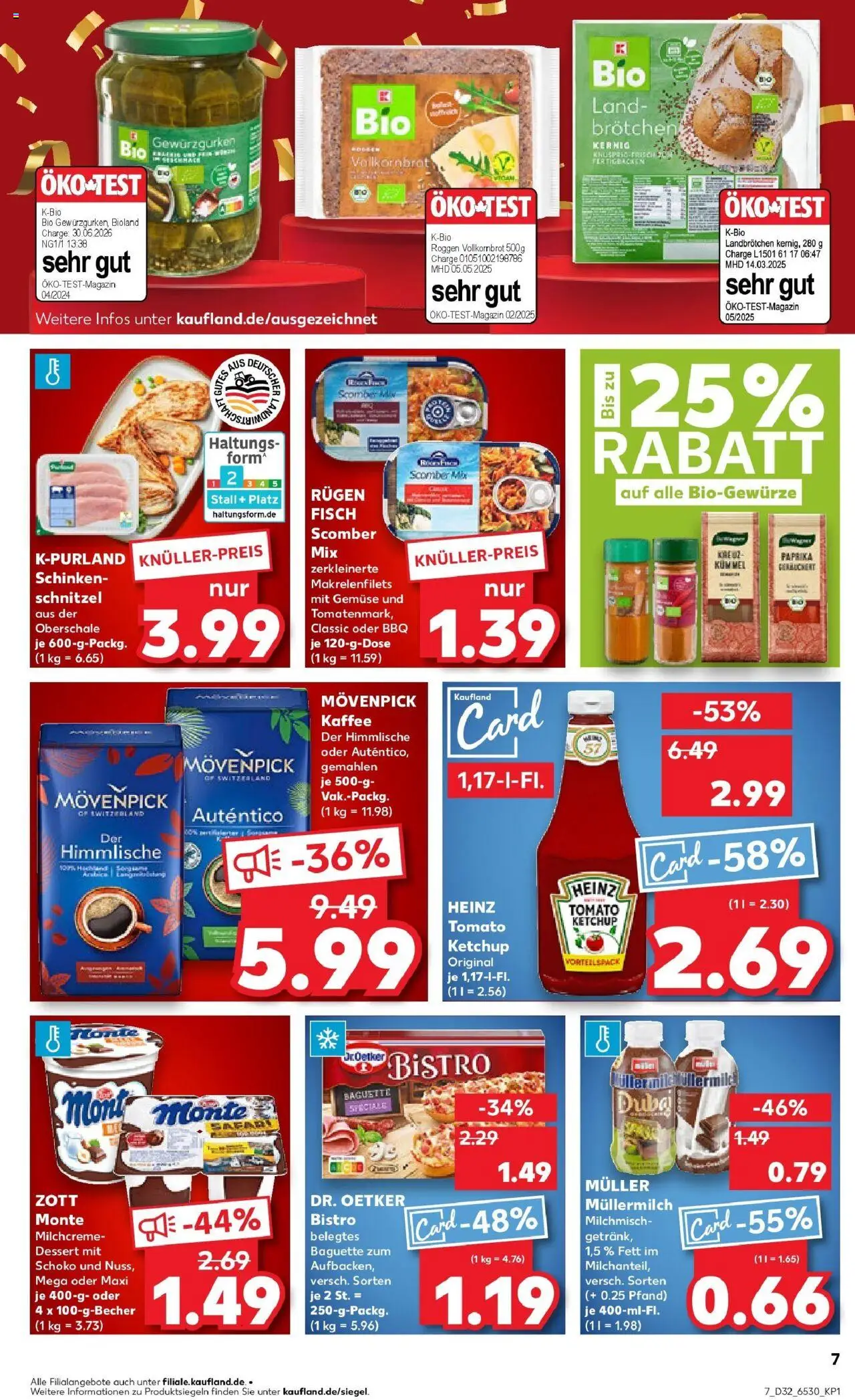 Kaufland prospekt Pasewalk	 - gültig ab dem 10.08.2025 | Seite: 20 | Produkte: Kaffee, Schnitzel, Movenpick kaffee, Ketchup