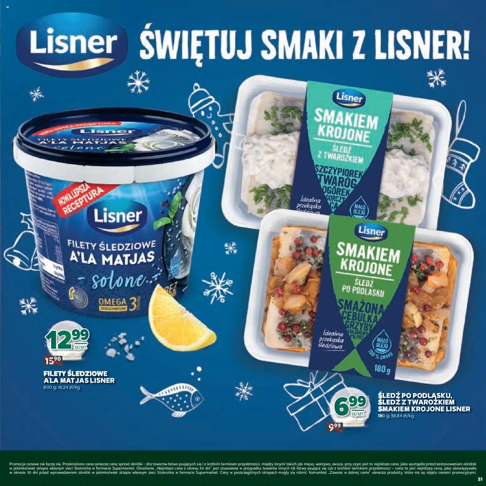 Stokrotka Gazetka - Boże Narodzenie od 11.12.2025 | Strona: 51 | Produkty: Śledź, Stokrotka, Twaróg, Pieprz