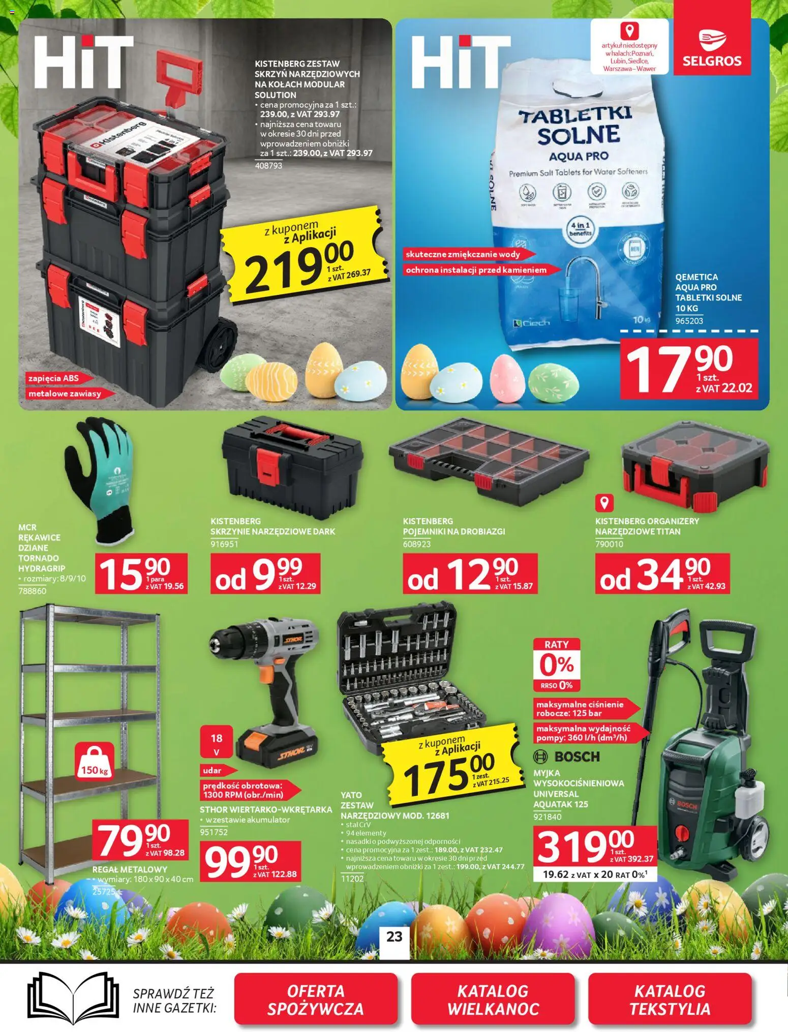 Selgros cash&carry gazetka - Oferta przemysłowa od 19.03.2026 | Strona: 25 | Produkty: Regał metalowy, Regał, Tekstylia