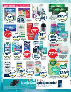 Pick n Pay specials catalogue – valid from 24.10.2025 | Page: 10 | Products: Cough syrup, Lozenges, Cream, Water