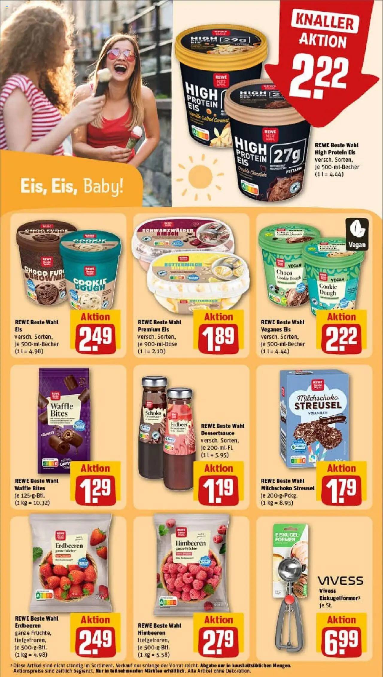 Rewe prospekt Münchsmünster	 - gültig ab dem 29.06.2025 | Seite: 25 | Produkte: Himbeeren, Erdbeeren, Eis