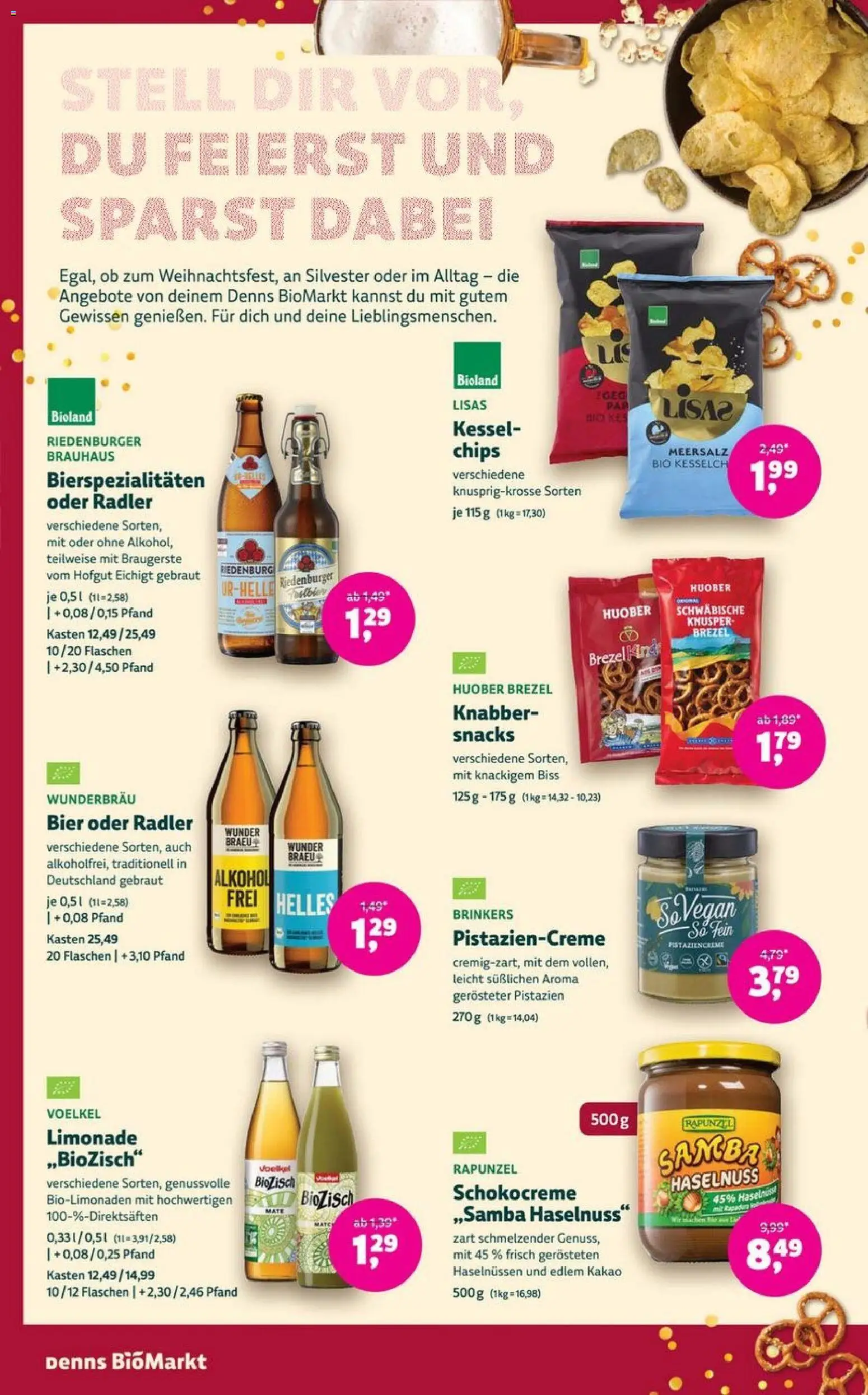 Denns BioMarkt Angebote – gültig ab 17.12.2025 | Seite: 14 | Produkte: Limonade, Pistazien, Radler, Chips