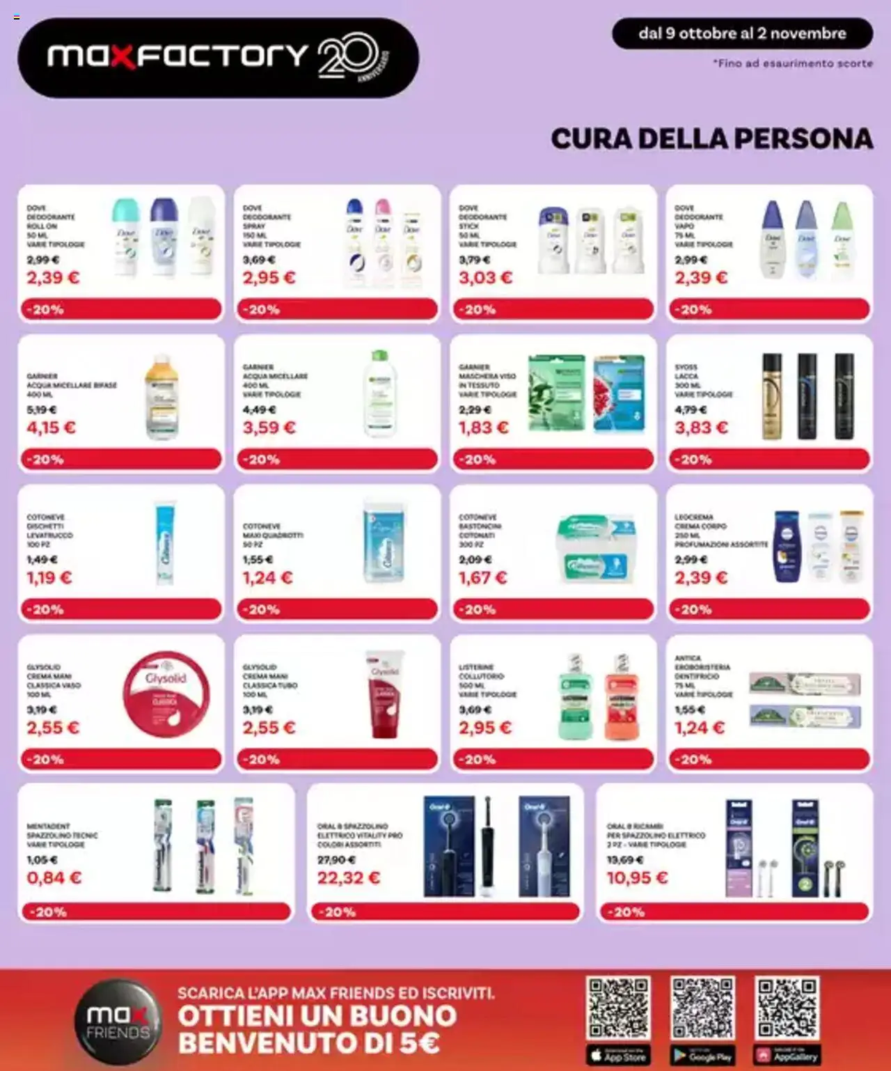 Volantino Max Factory del 09.10.2025 | Pagina: 27 | Prodotti: Crema, Lacca, Dentifricio, Tubo