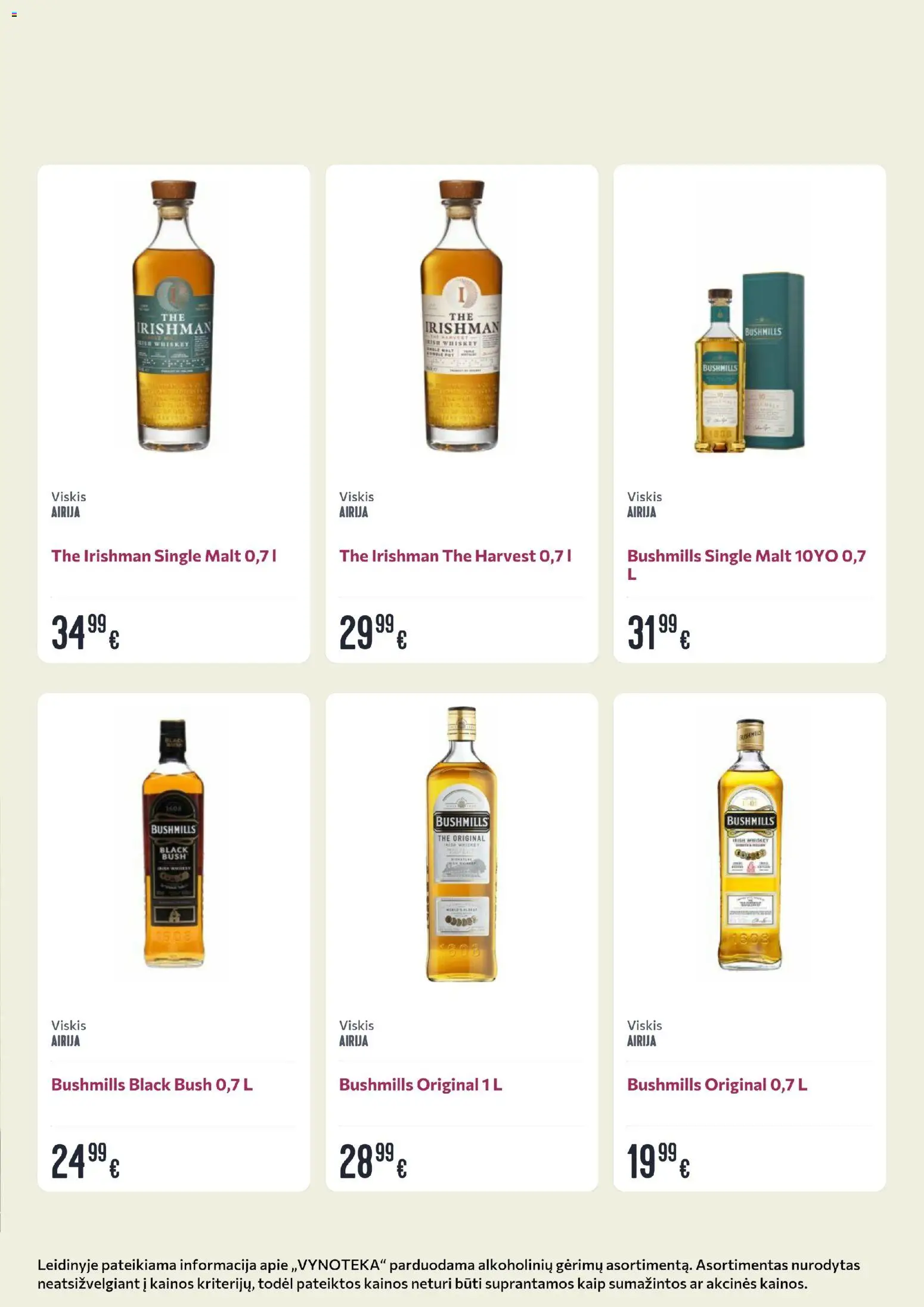 VYNOTEKA akcijos nuo 26.01.2026 | Puslapis: 6 | Prekių: Viskis