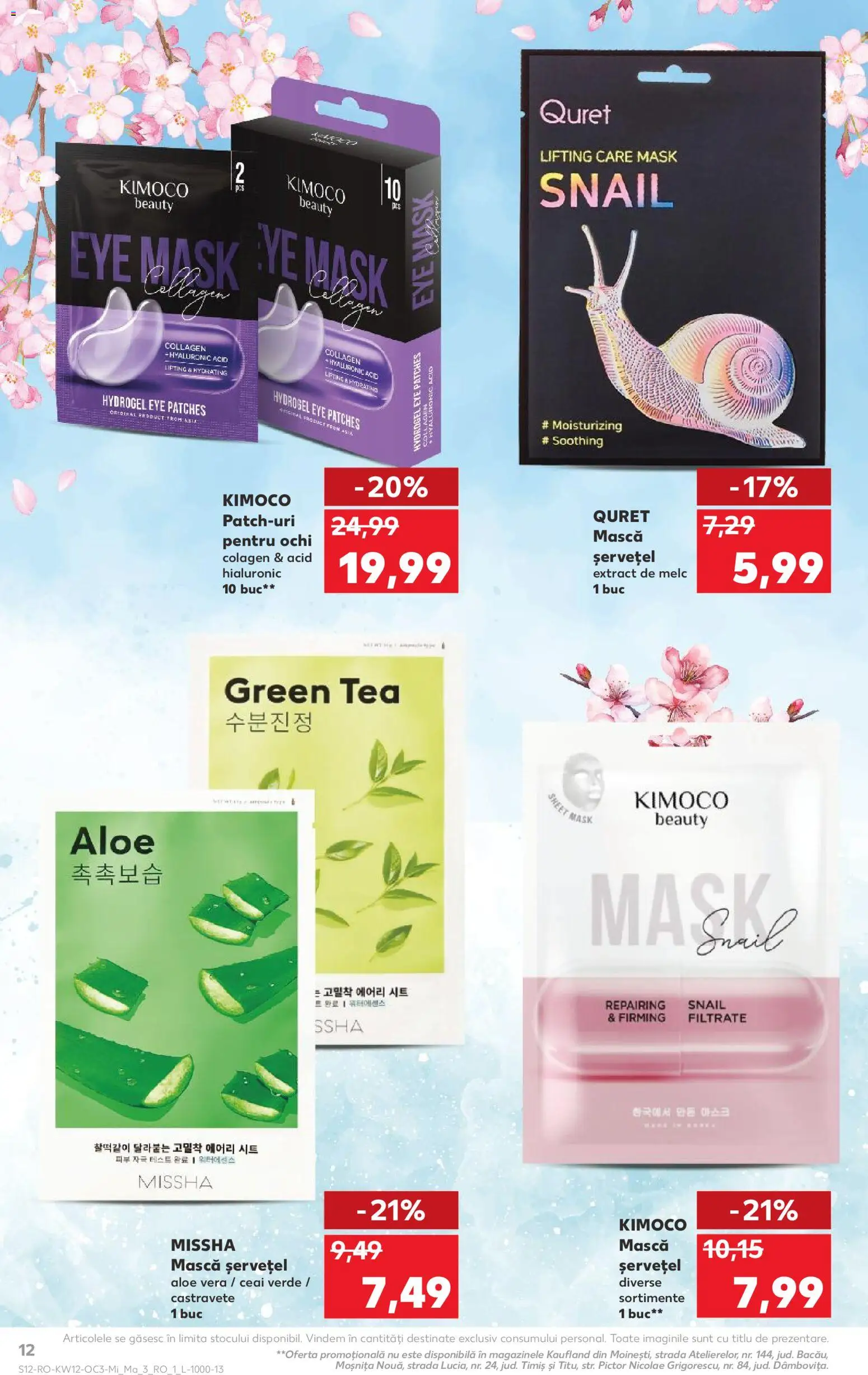 Noul catalog Kaufland – valabil de la 18.03.2026 | Pagină: 12 | Produse: Aloe vera, Ceai