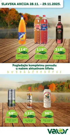 Valor slavska akcija - pregled Valor kataloga - važi od 28.11.2025