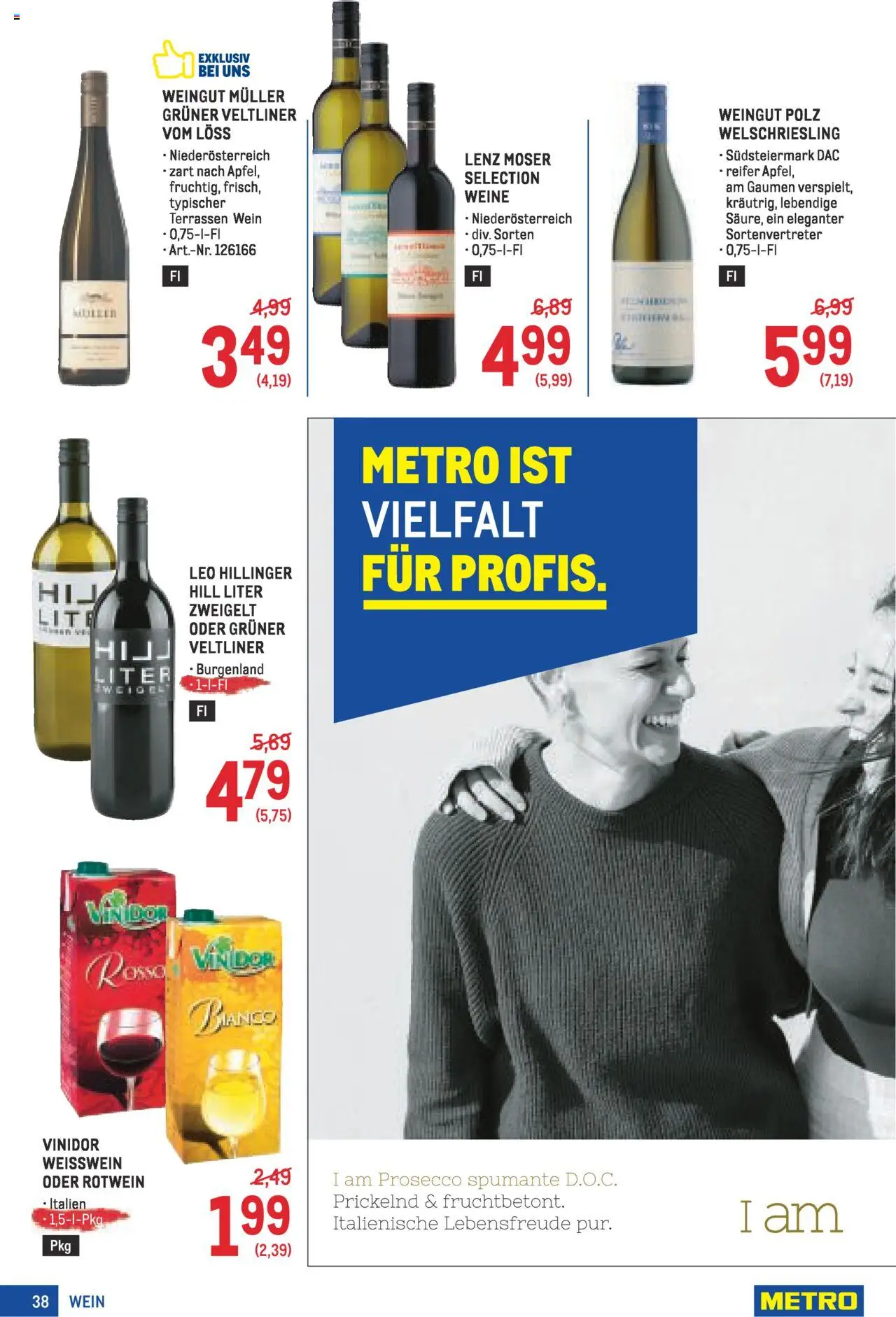 Metro angebote Profi gültig ab 10.07.2025 | Seite: 38 | Produkte: Häränliha, Wein