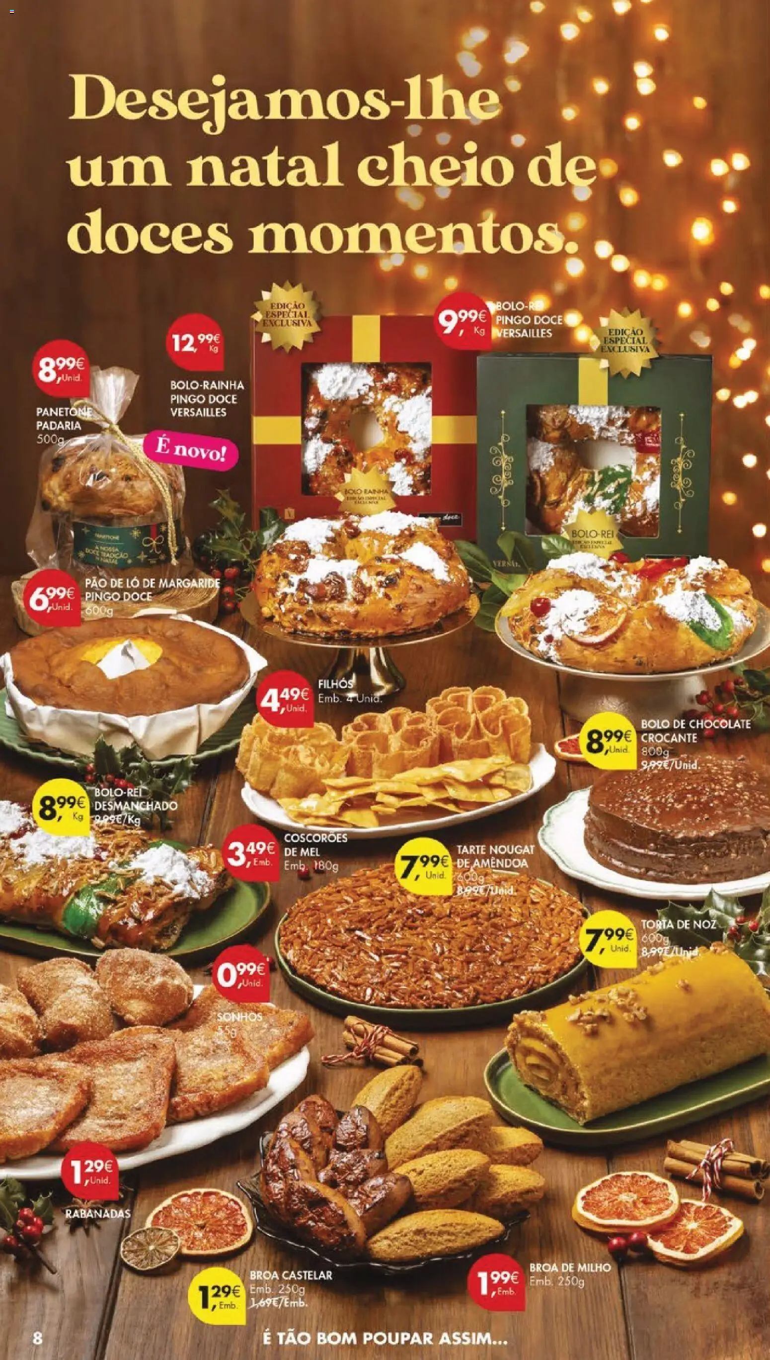Pingo Doce Black Friday │ válido de 25.11.2025 | Página: 8 | Produtos: Padaria, Chocolate, Tarte, Torta