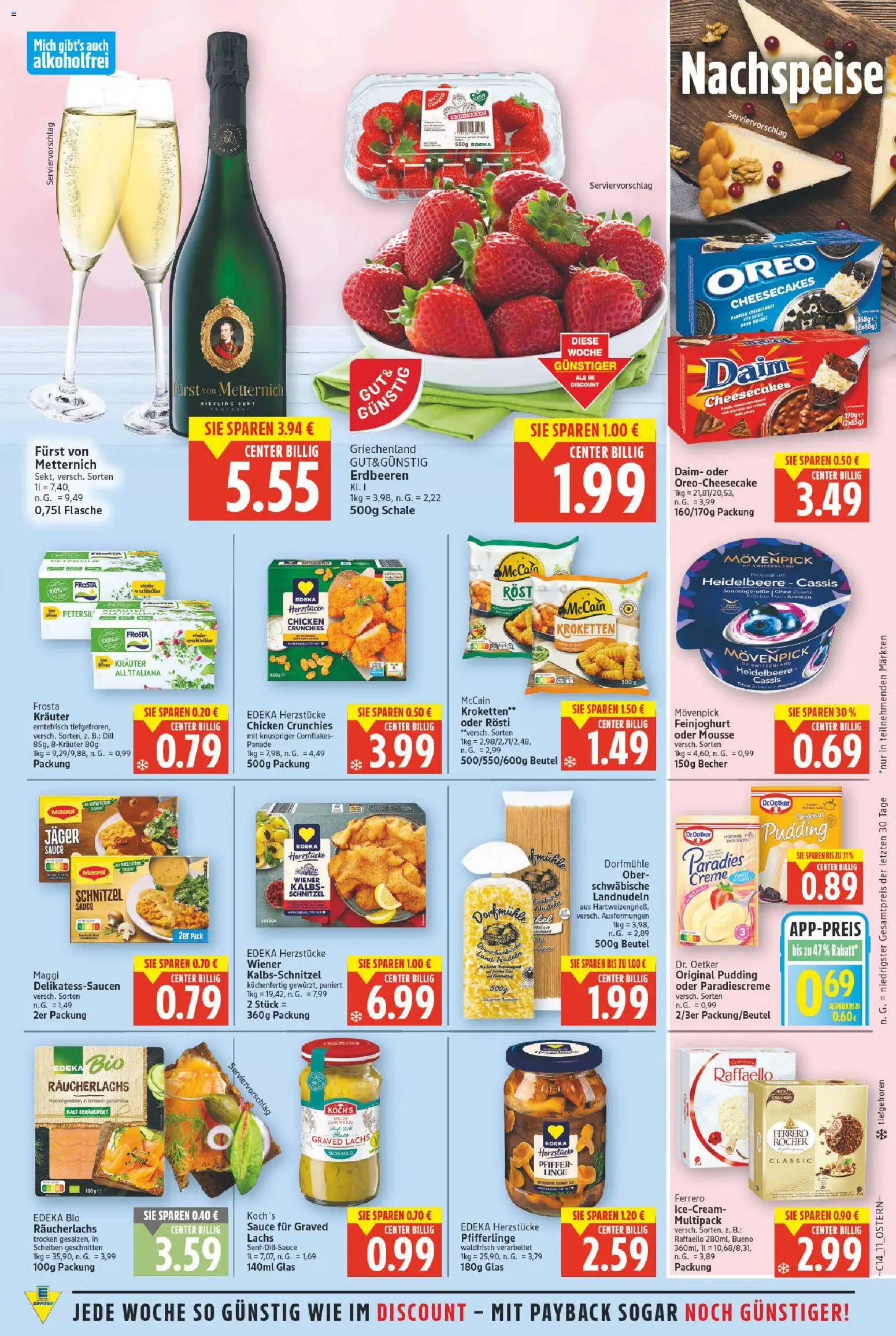E center Prospekt 	 – gültig ab 30.03.2026 | Seite: 11 | Produkte: Raffaello, McCain, Frosta, Erdbeeren