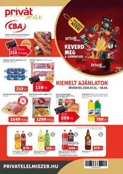 PRIVÁT - Aktuális szórólap MAX - amely érvényes a következő dátumtól: 31.07.2025