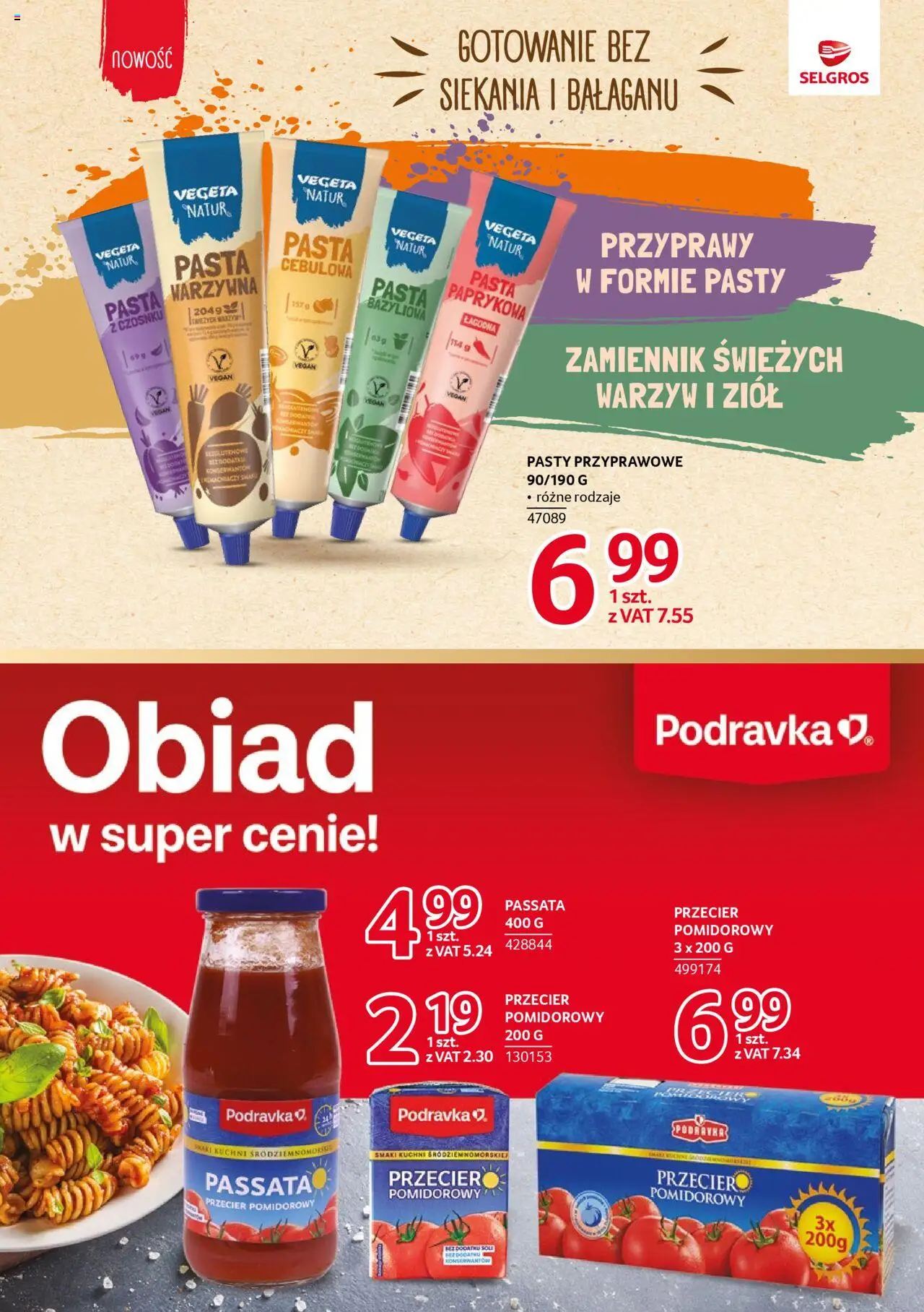 Selgros cash&carry Gazetka - Markowe produkty od 23.10.2025 | Strona: 13 | Produkty: Pasta warzywna, Przecier pomidorowy, Przyprawy