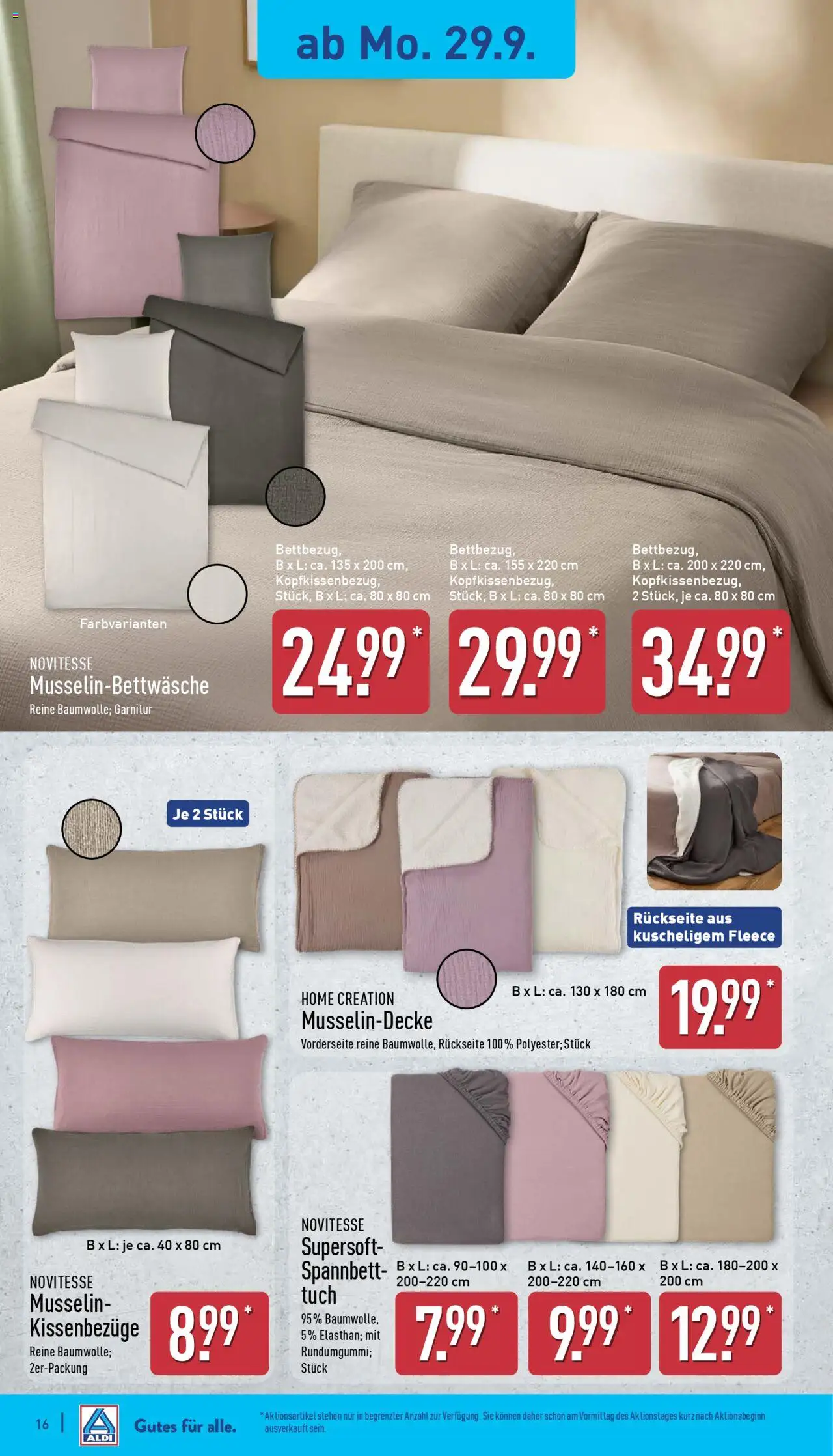 Aldi Prospekt 	 – gültig ab 29.09.2025 | Seite: 16 | Produkte: Home creation