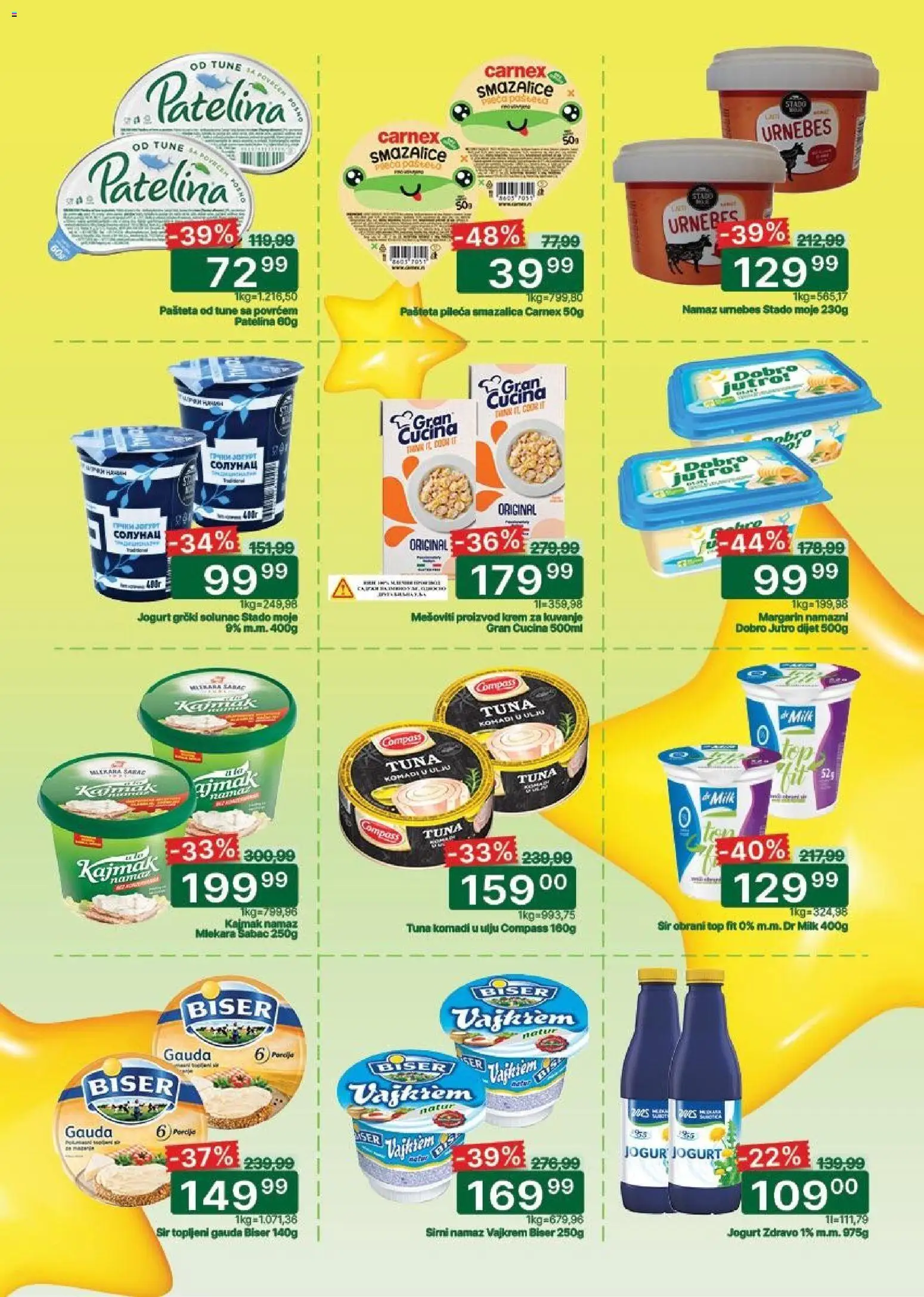 Univerexport katalog - važi od 19.03.2026 | Strana: 3 | Proizvode: Margarin, Vajkrem, Pašteta, Kajmak