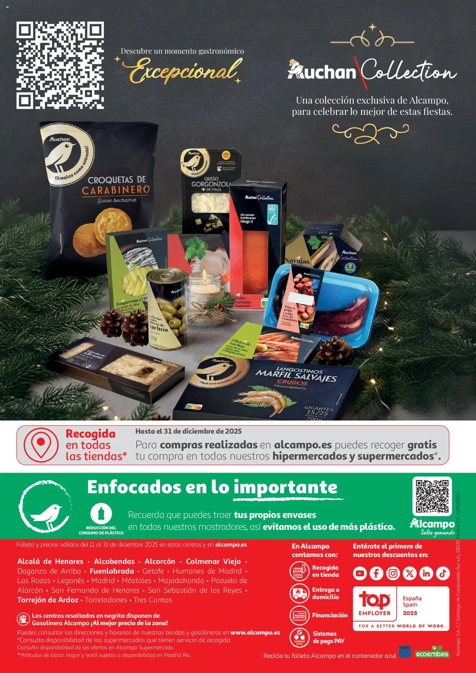 Alcampo - Hg Madrid │ válido desde el 11.12.2025 | Página: 48 | Productos: Queso, Aceite de oliva, Croquetas, Anchoa