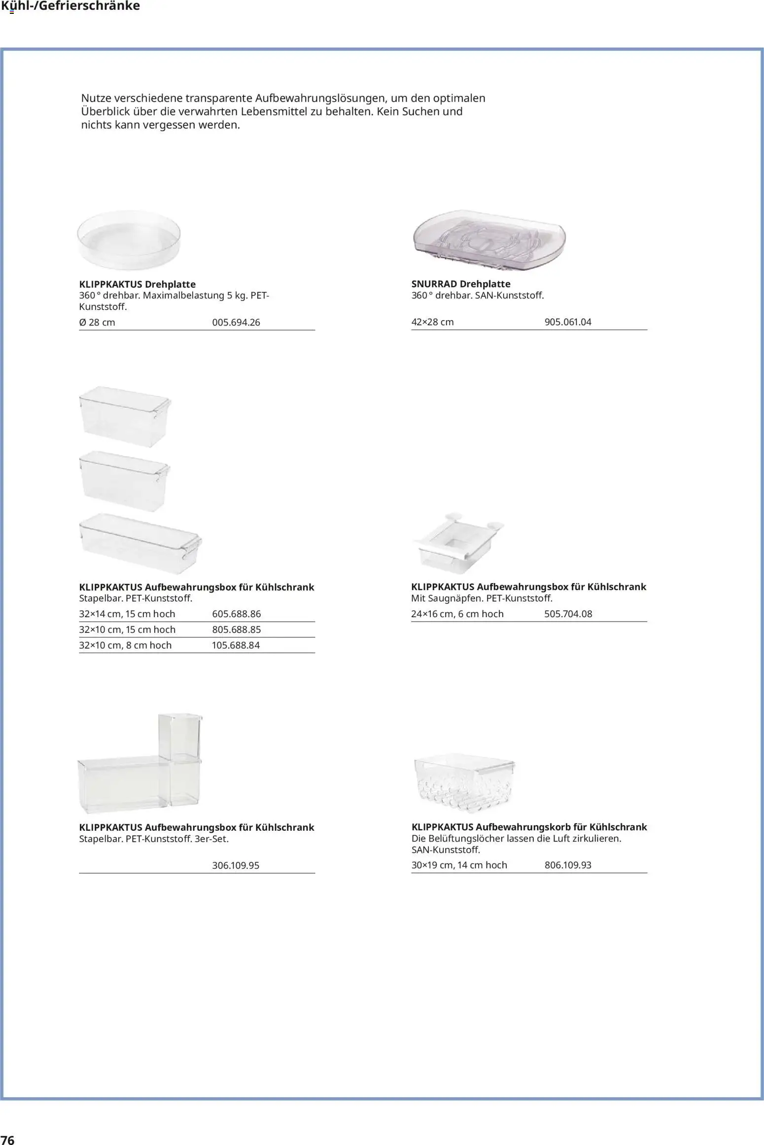 Ikea Elektrogeräte – gültig ab 10.04.2026 | Seite: 76 | Produkte: Kühlschrank