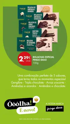 Pré-visualização BOLACHA DE AMENDOA E CHOCOLATE, Bolacha de amêndoa e chocolate válido de 24.03.2026 | Página: 31 | Produtos: Bolachas, Chocolate, Arroz