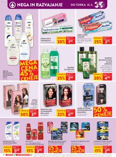 Spar katalog akcije – veljaven od 25.03.2026 | Stran: 38 | Izdelki: Higienski vložki, Sampon, Maska, Voda