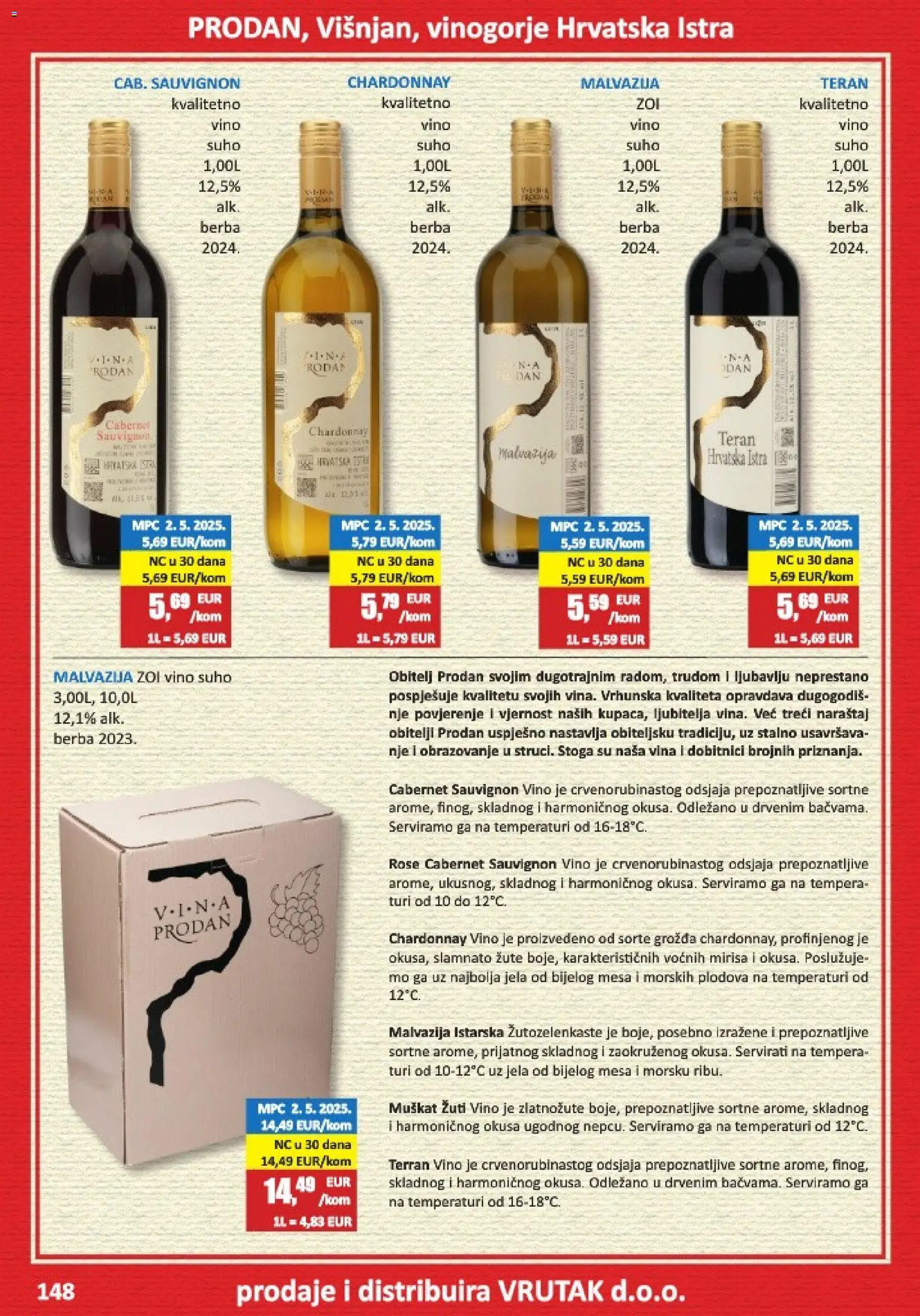 Vrutak katalog | vrijedi od 01.11.2025 | Stranica: 148 | Proizvodi: Vino