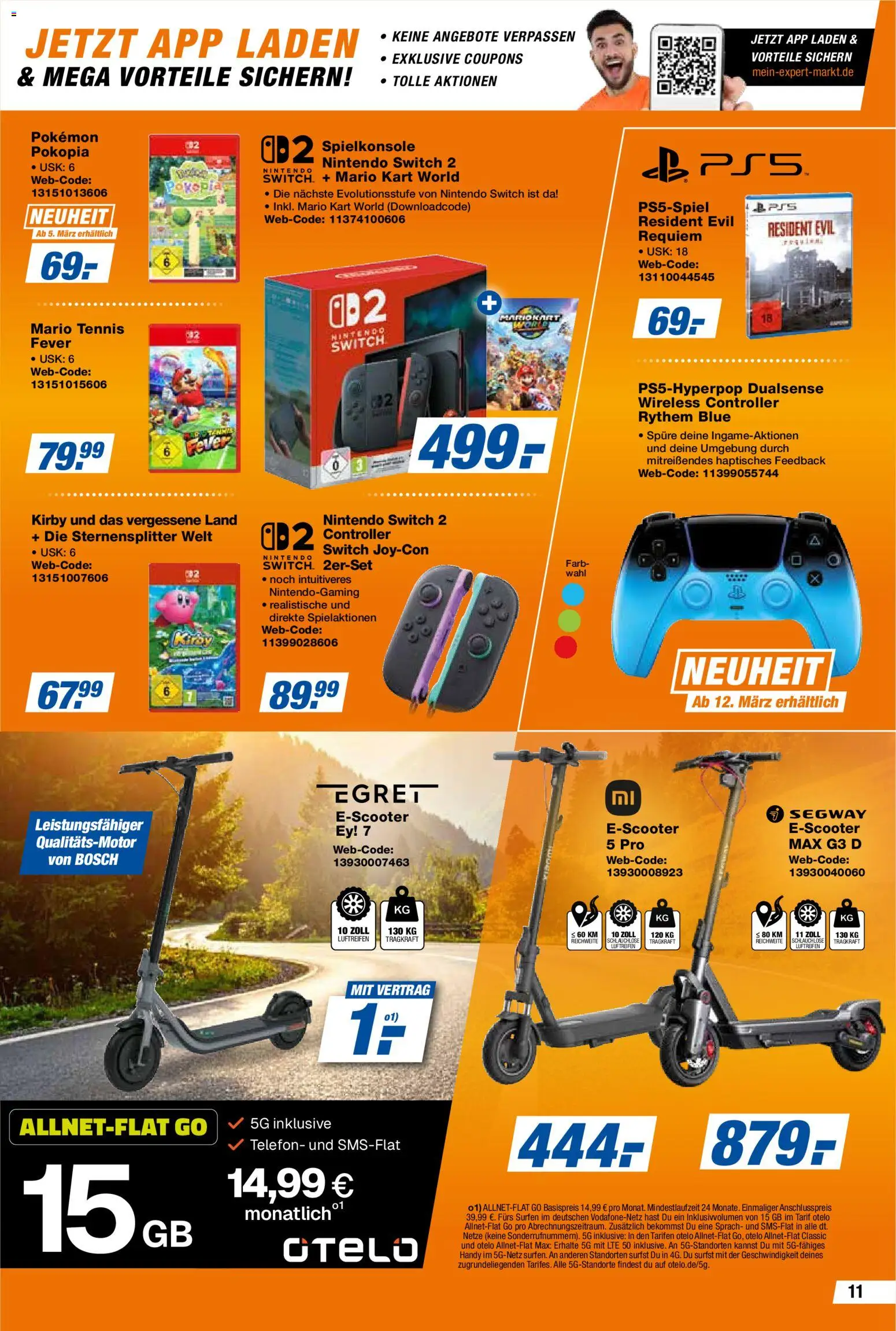 Expert Prospekt 	 – gültig ab 27.02.2026 | Seite: 11 | Produkte: Spielkonsole, Bosch, Telefon