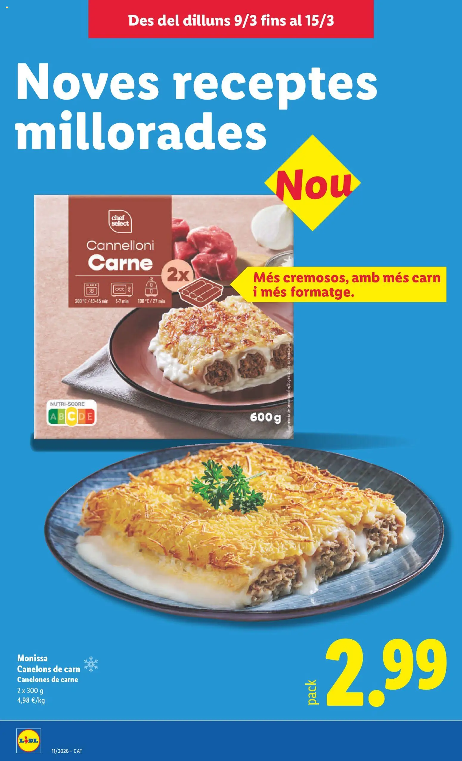 Lidl folleto │ válido desde el 09.03.2026 | Página: 20 | Productos: Canelones