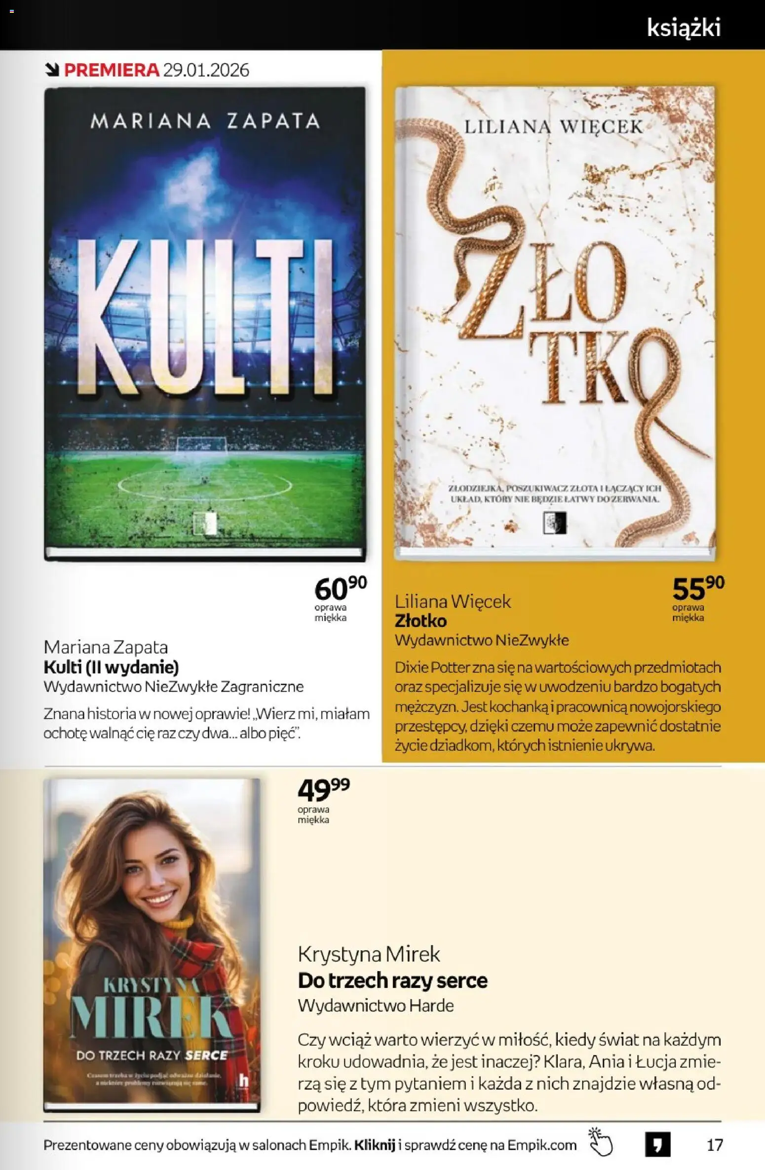 Empik promocje - Tom kultury Książki od 28.01.2026 | Strona: 17