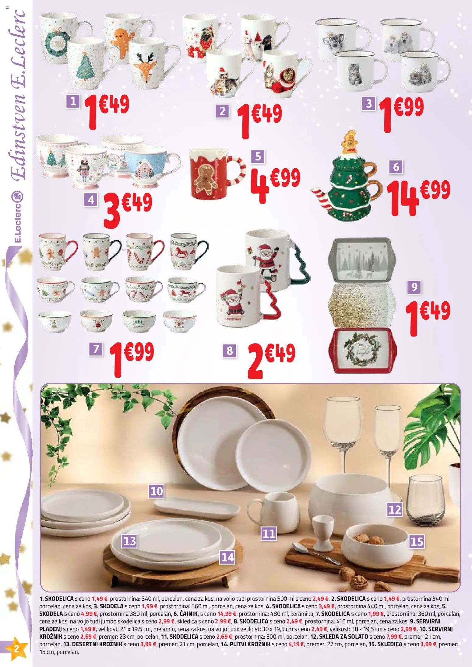Novi E.leclerc katalog ponudbe – veljaven od 26.11.2025 | Stran: 2 | Izdelki: Skodelica