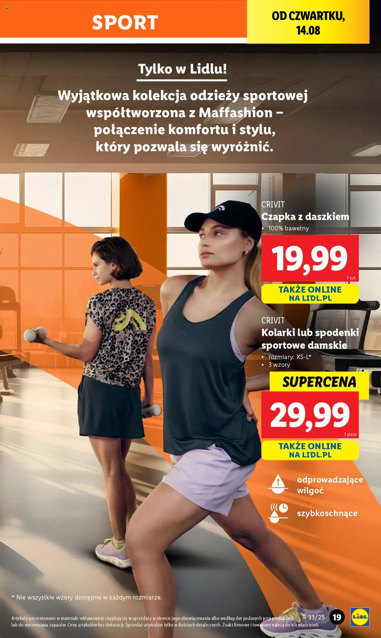 Lidl Katalog od 11.08.2025 | Strona: 23 | Produkty: Spodenki, Czapka