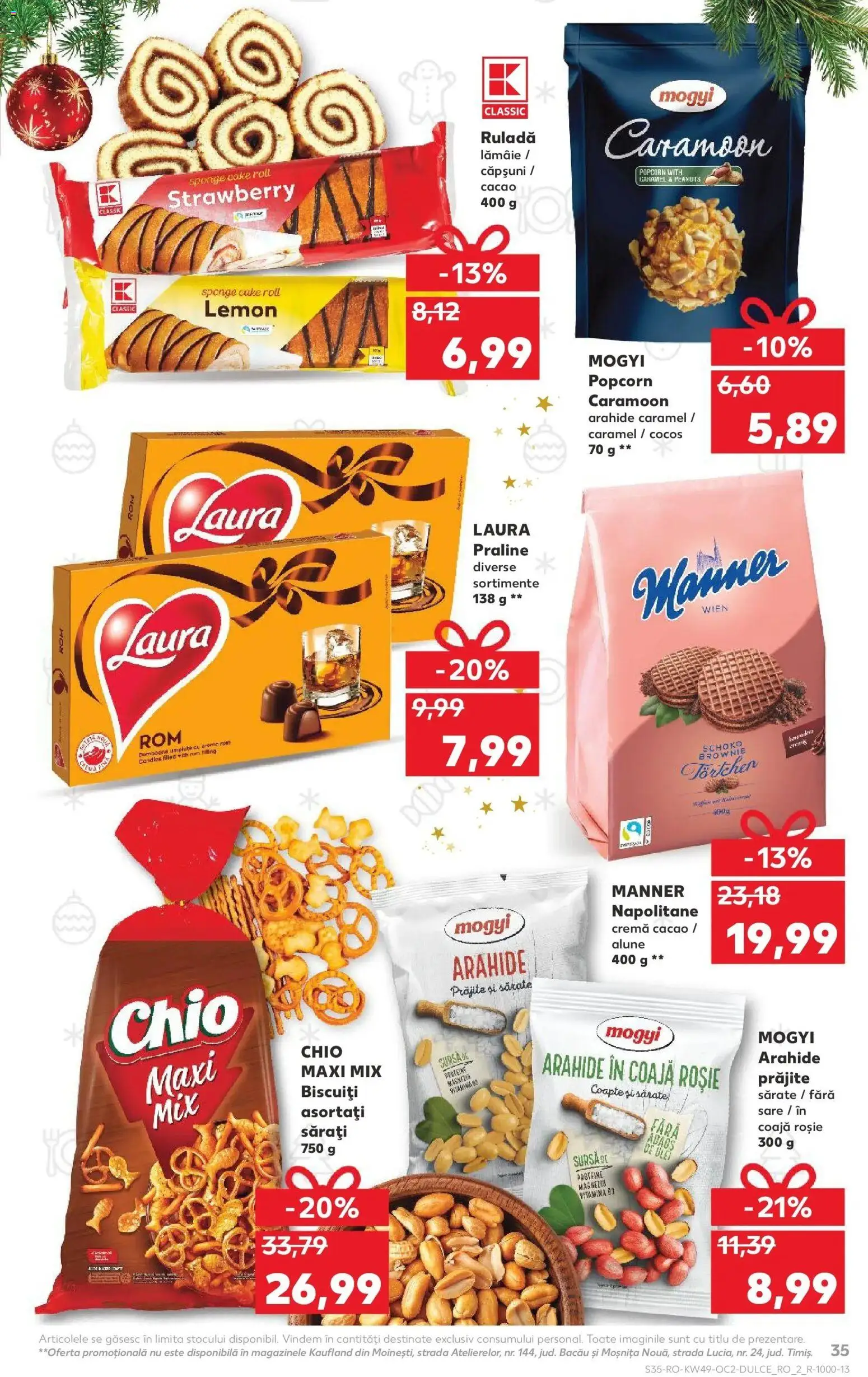Noul catalog Kaufland – valabil de la 03.12.2025 | Pagină: 35 | Produse: Arahide, Alune, Praline, Lămâie