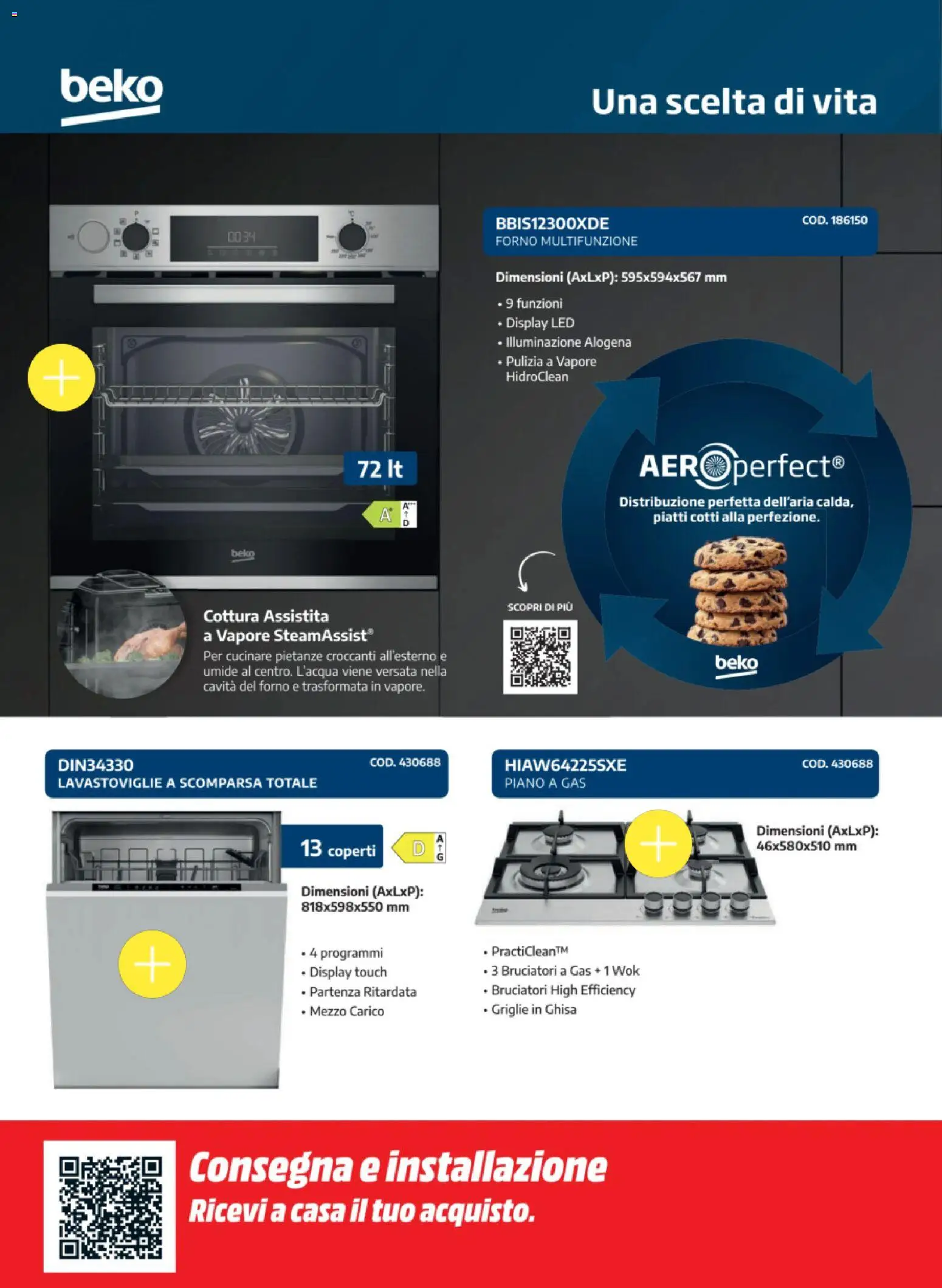 Volantino Media World del 25.11.2025 | Pagina: 60 | Prodotti: Lavastoviglie, Forno