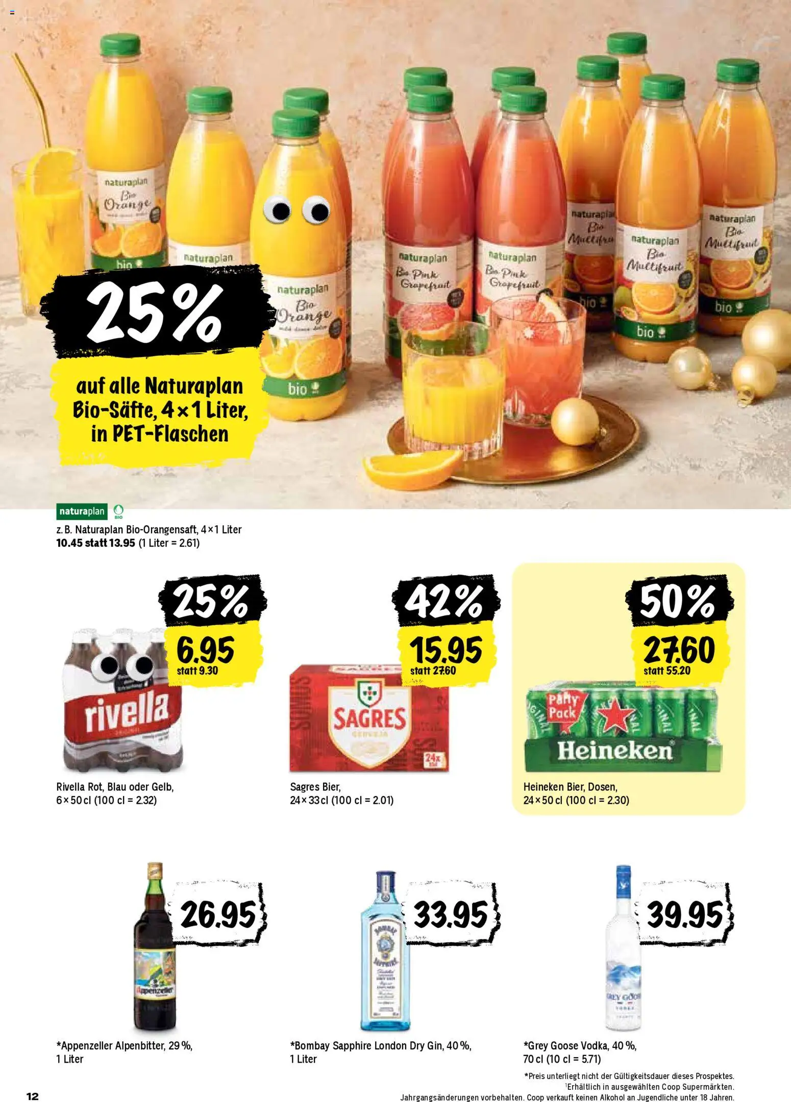 Coop Aktionen – gültig ab 11.12.2025 | Seite: 12 | Produkte: Gin, Grapefruit