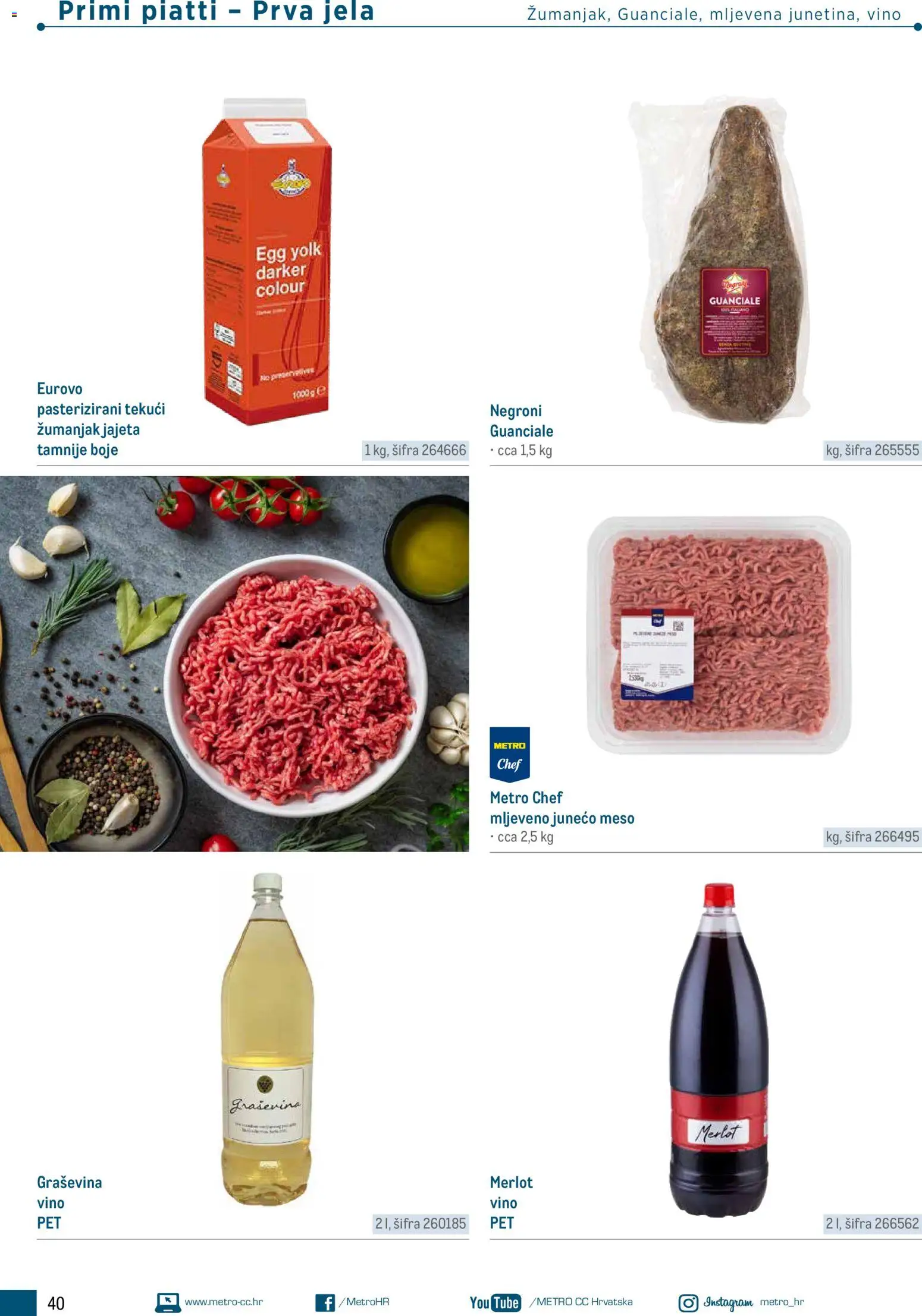 Metro katalog | vrijedi od 05.03.2026 | Stranica: 40 | Proizvodi: Meso, Vino
