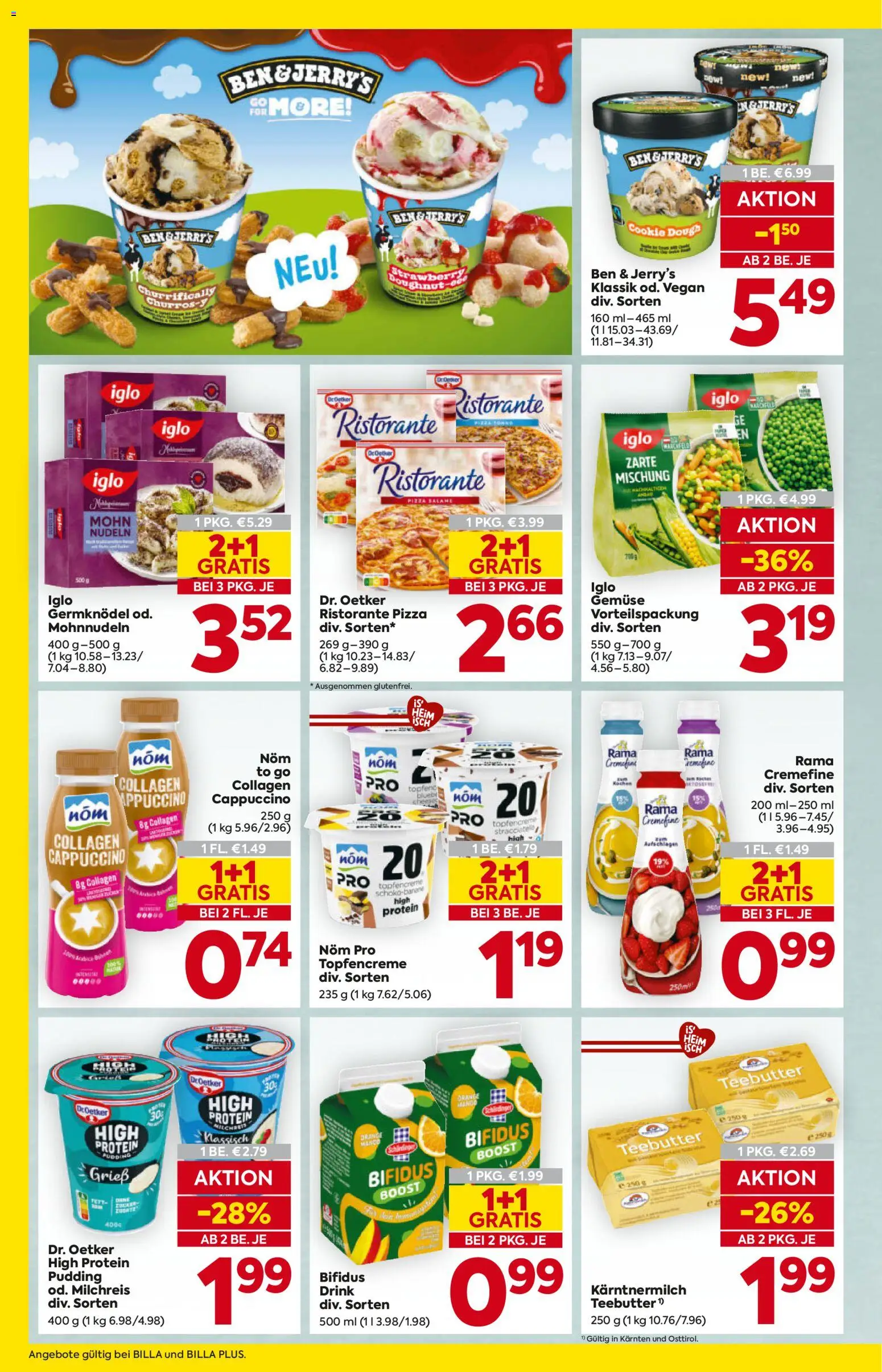 Billa Flugblatt - Kärnten gültig ab 05.03.2026 | Seite: 8 | Produkte: Gemüse, Pizza, Nudeln